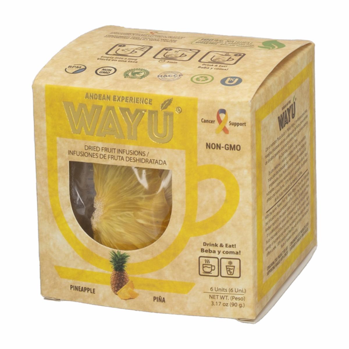 Infusión De Frutas Deshidratadas Piña WAYÚ 90 ml