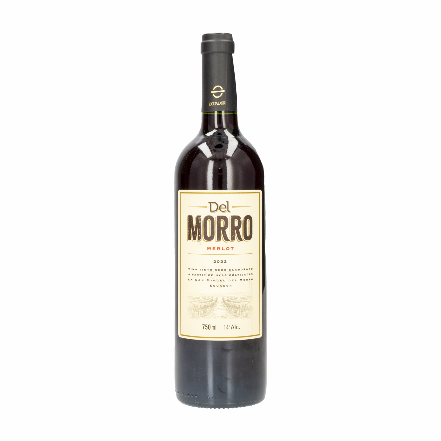 Vino Tinto Merlot Seco DEL MORRO 750 ml