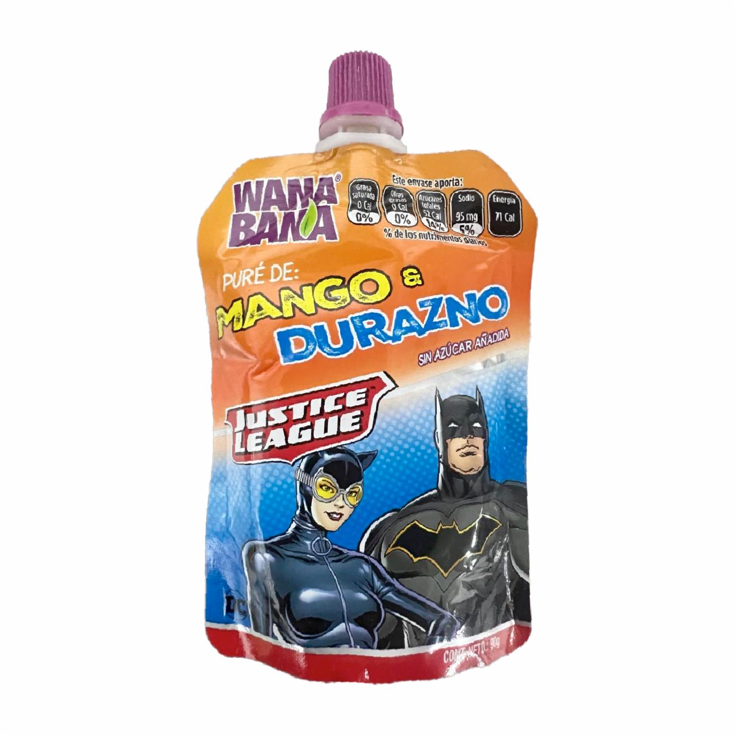 Pure De Fruta Sabor Mango Y Durazno WANA BANA 90 G