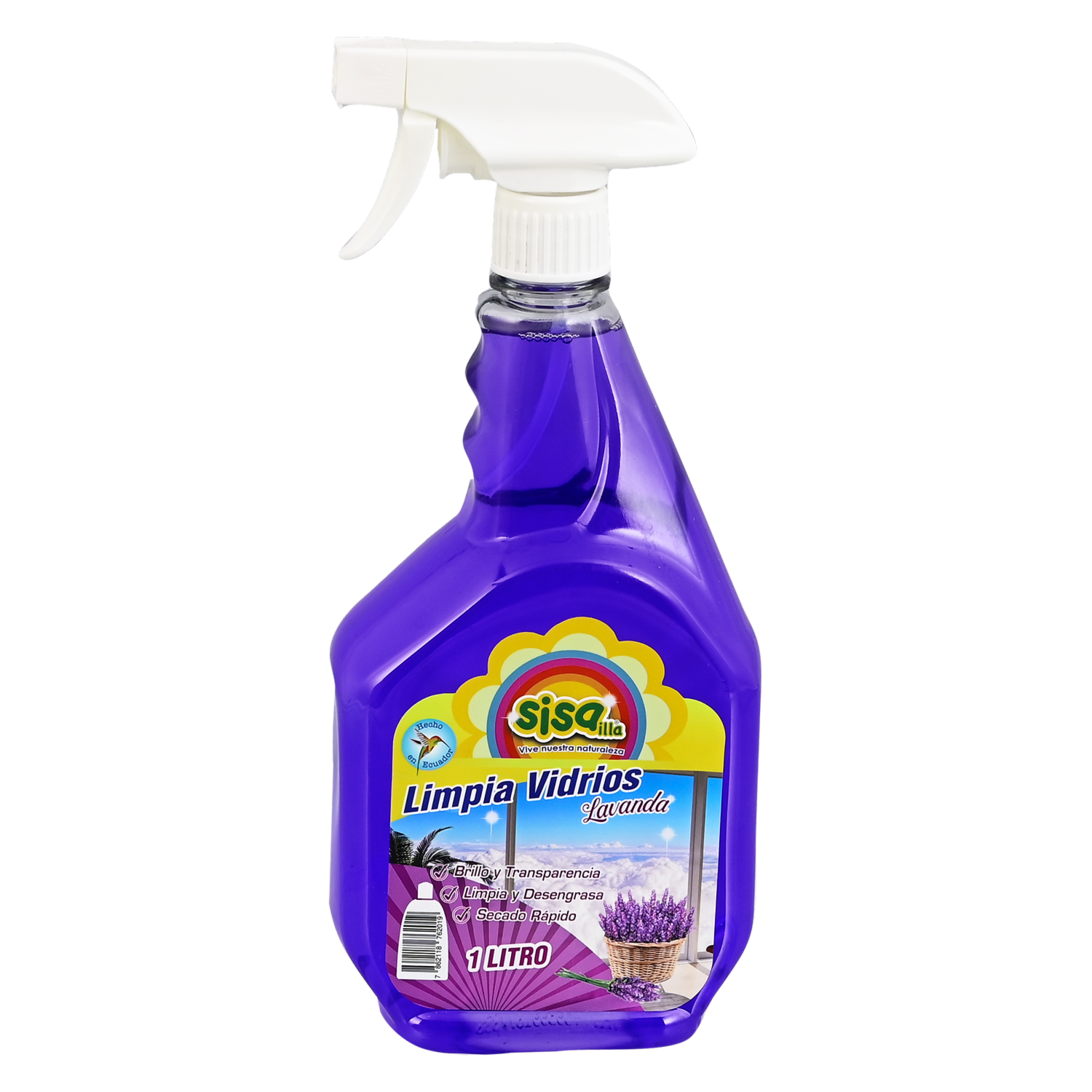Limpiador De Vidrios Aroma Lavanda SISAILLA Unidad