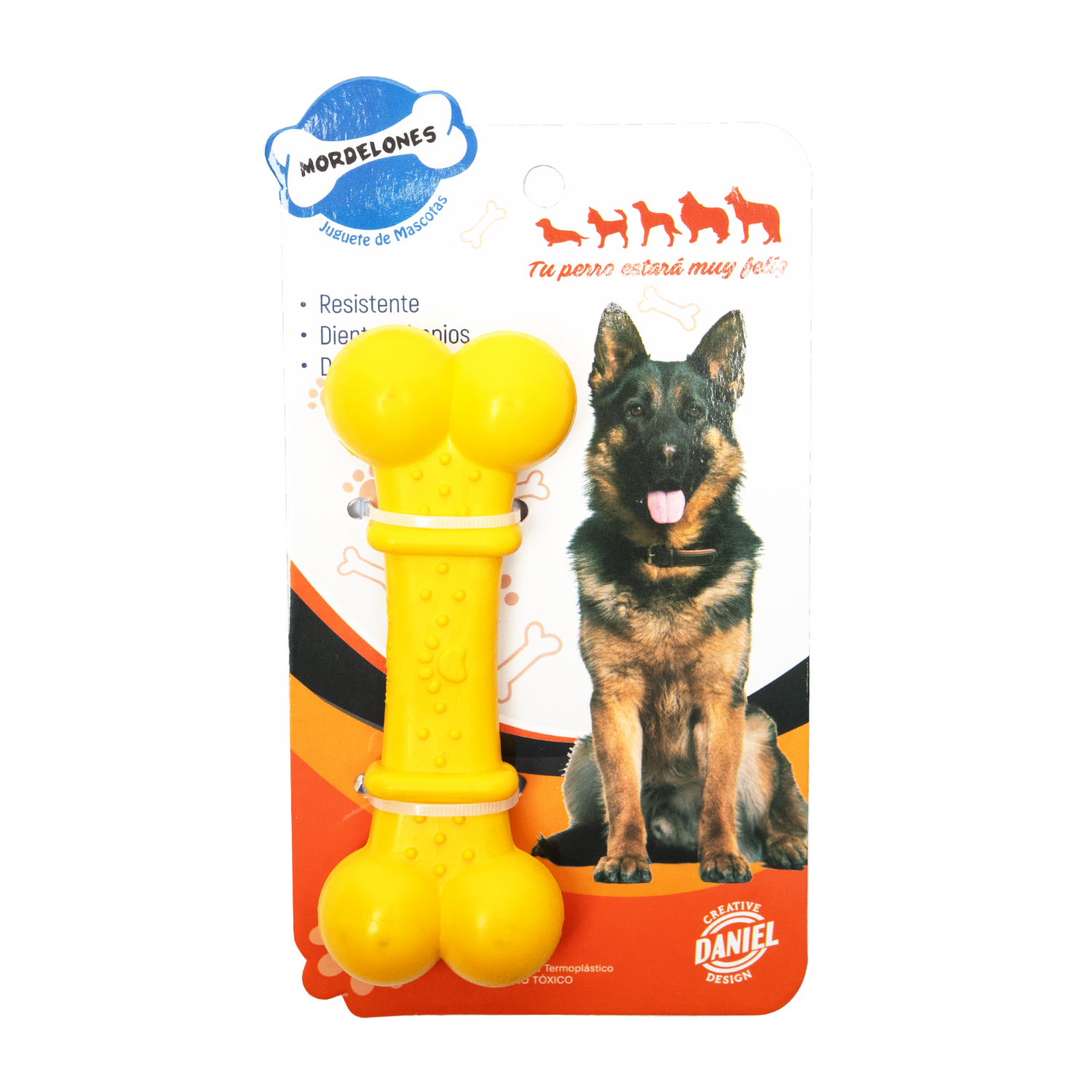 Juguete Para Mascota Diseño Hueso Grande MORDELONES 12 Cm