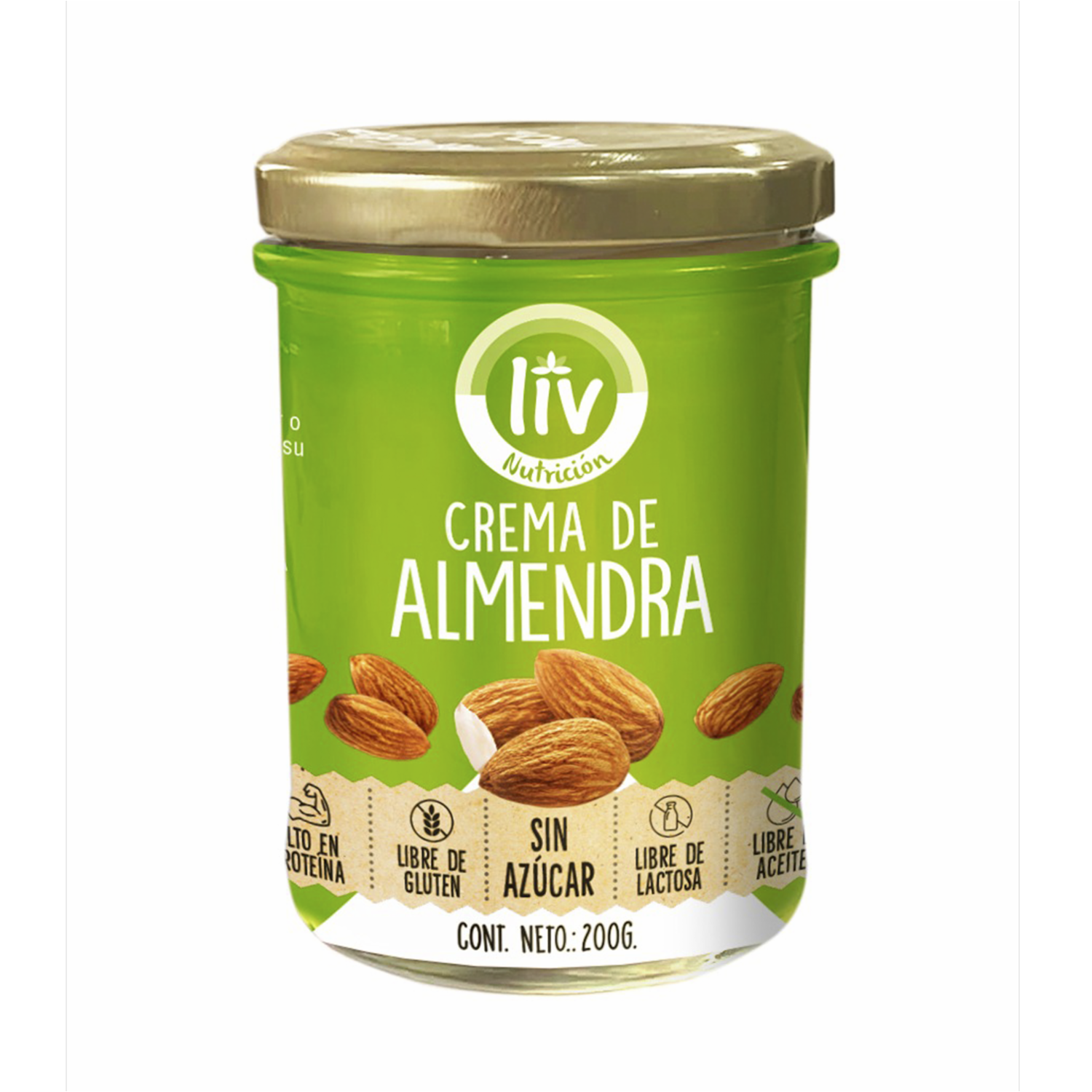 Crema De Almendra Tipo Mantequilla LIV 200 G