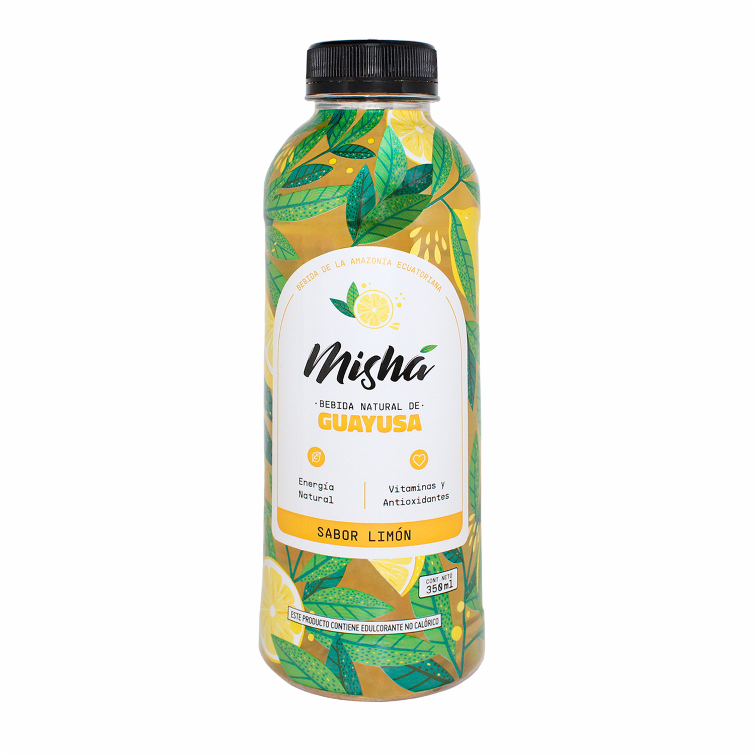 Bebida Natural De Guayusa Sabor A Limón MISHÁ 350 Ml