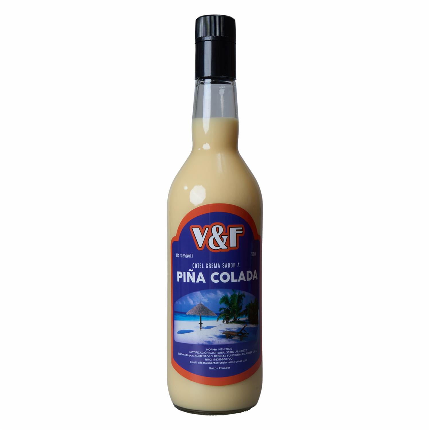 Coctel Sabor A Piña Colada V&F 750 Ml