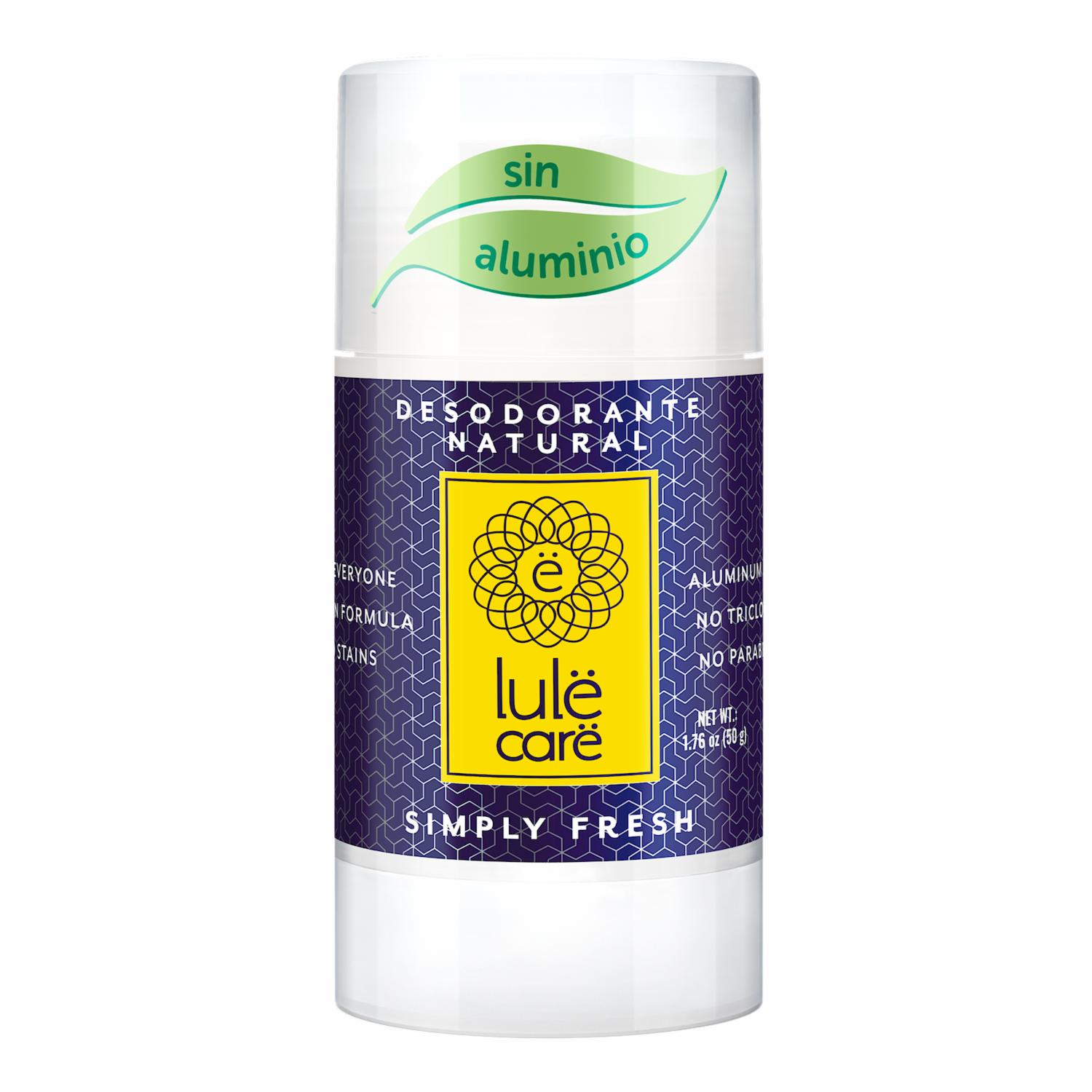 Desodorante En Barra Natural Sin Aluminio Simply Fresh LULË CARË 50 G