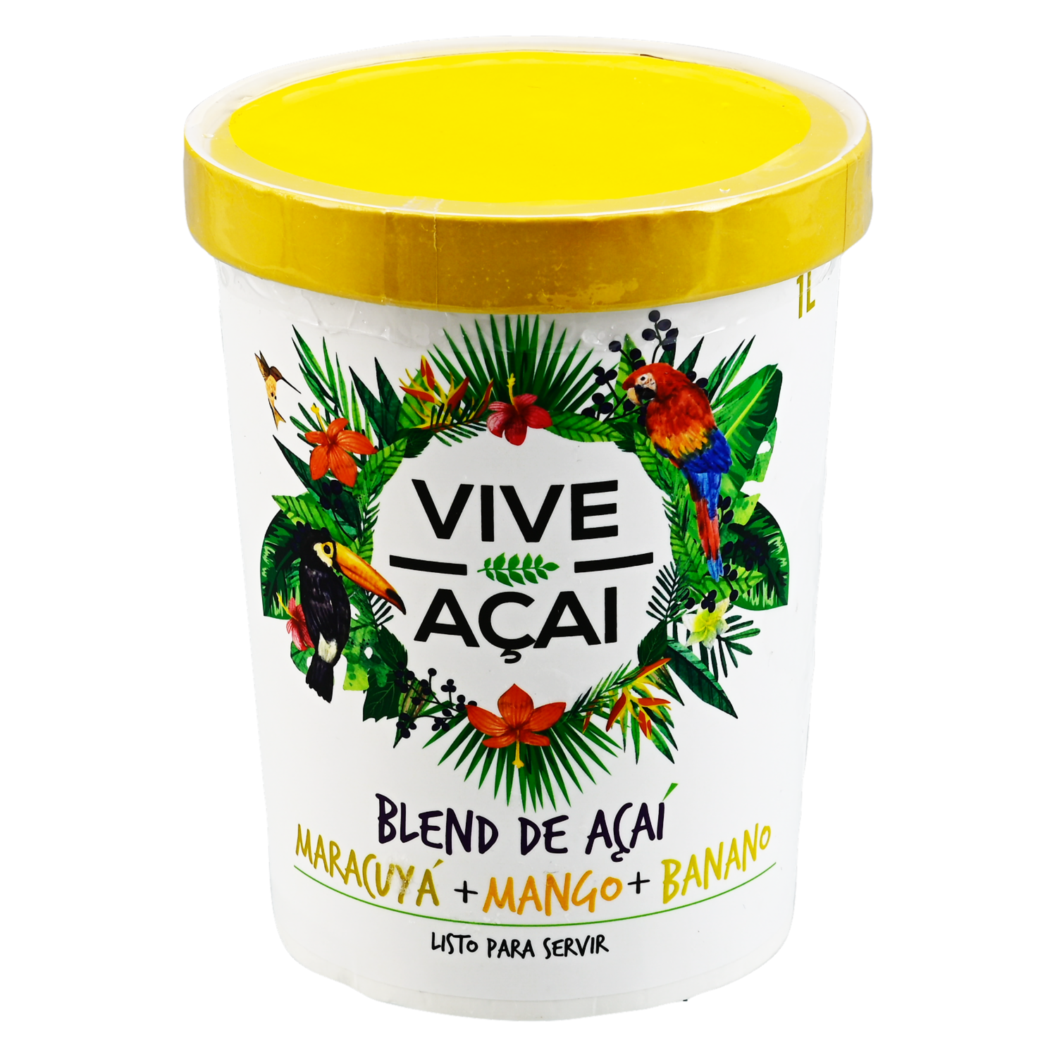 Helado Hel Acai Mango Maracuyá VIVE AÇAI 1000 Ml