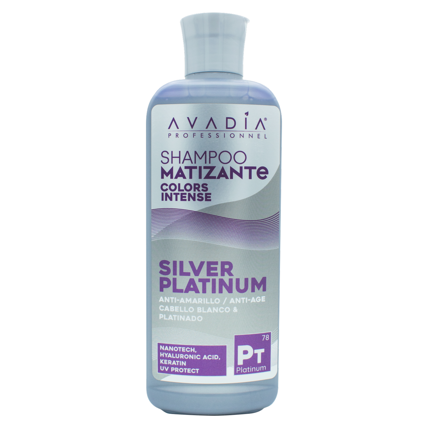 Shampoo De Cabello Color Intense Professionel Blanco Platinum AVADÍA 300 Ml