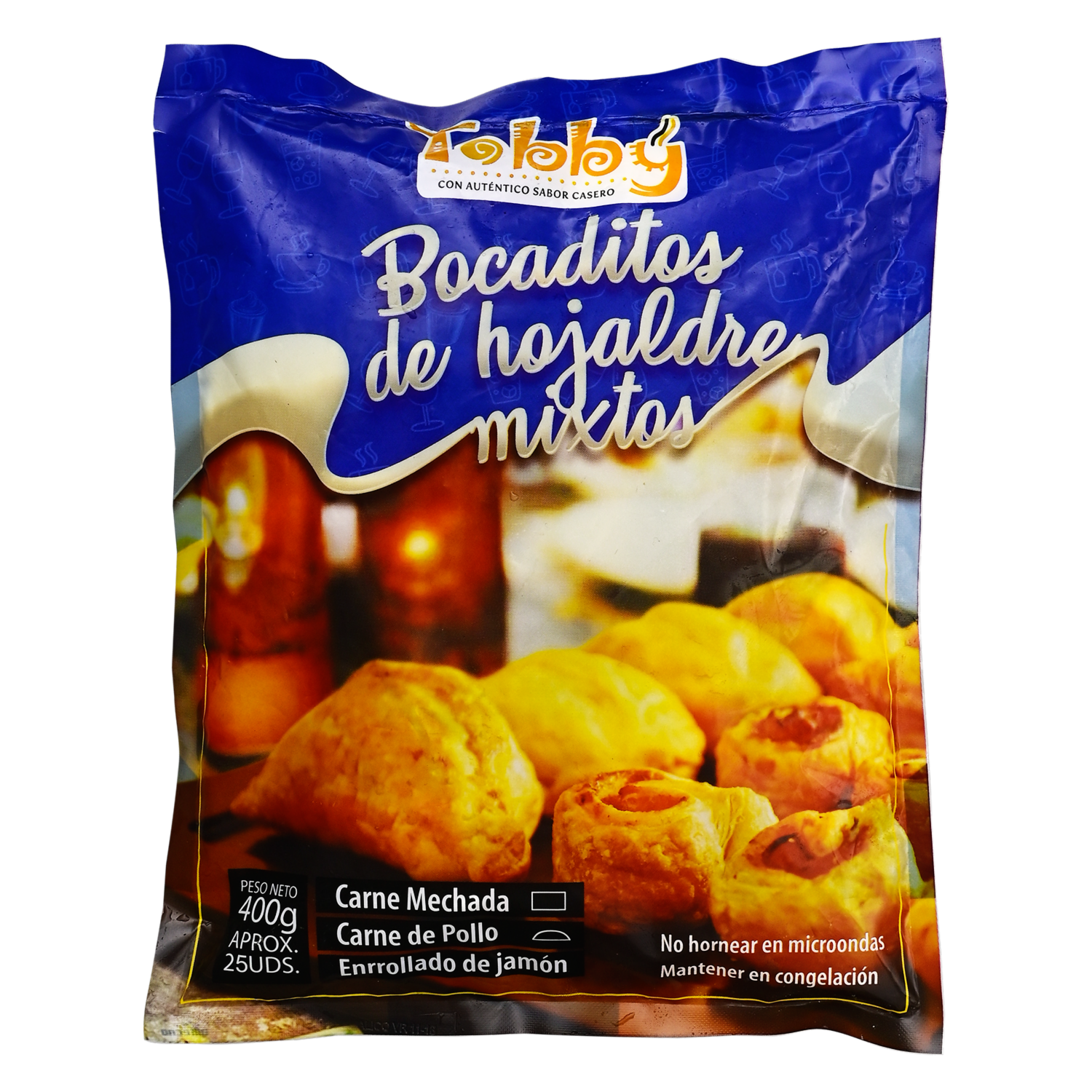 Bocaditos De Hojaldre Mixtos TOBBÝ 400 G