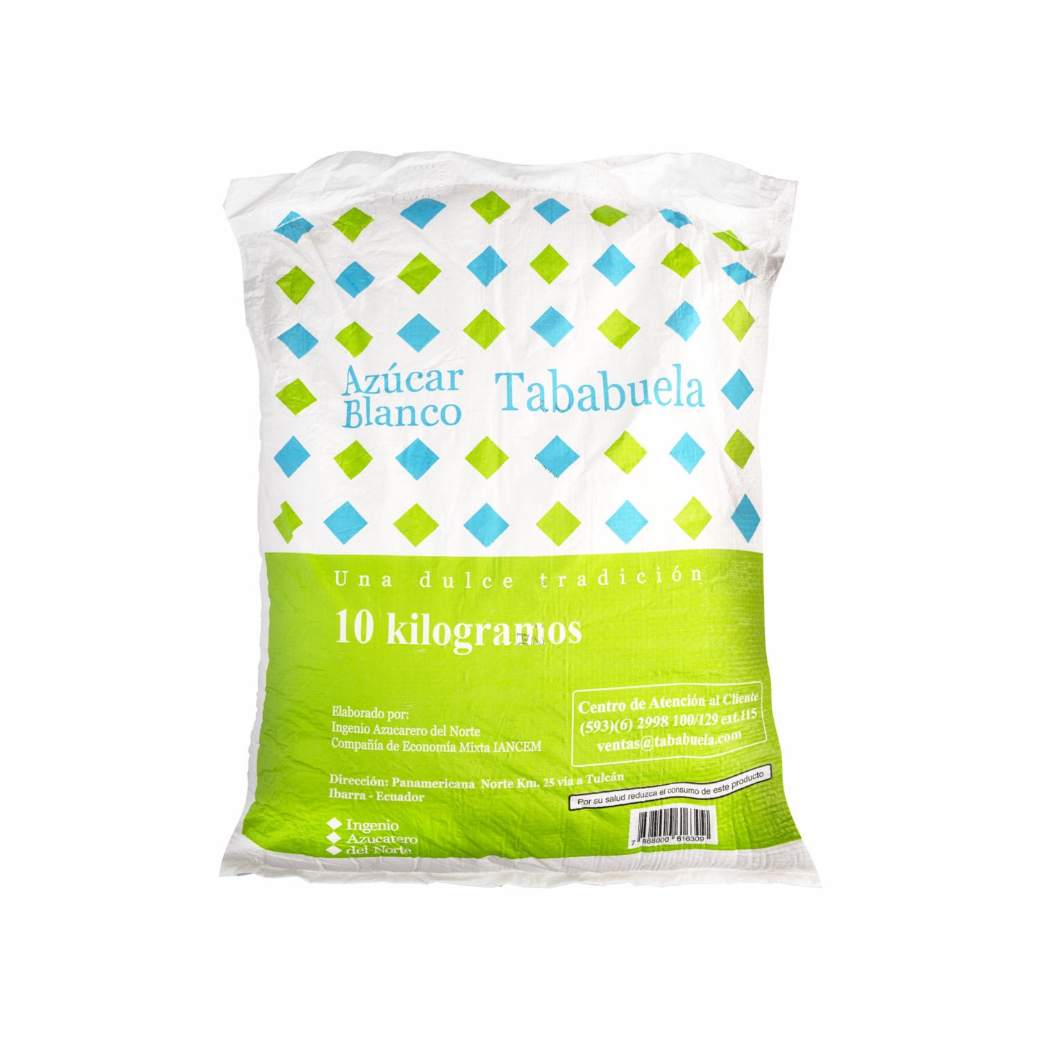 Azúcar Blanca Granulada De Mesa TABABUELA Costal 10 Kg