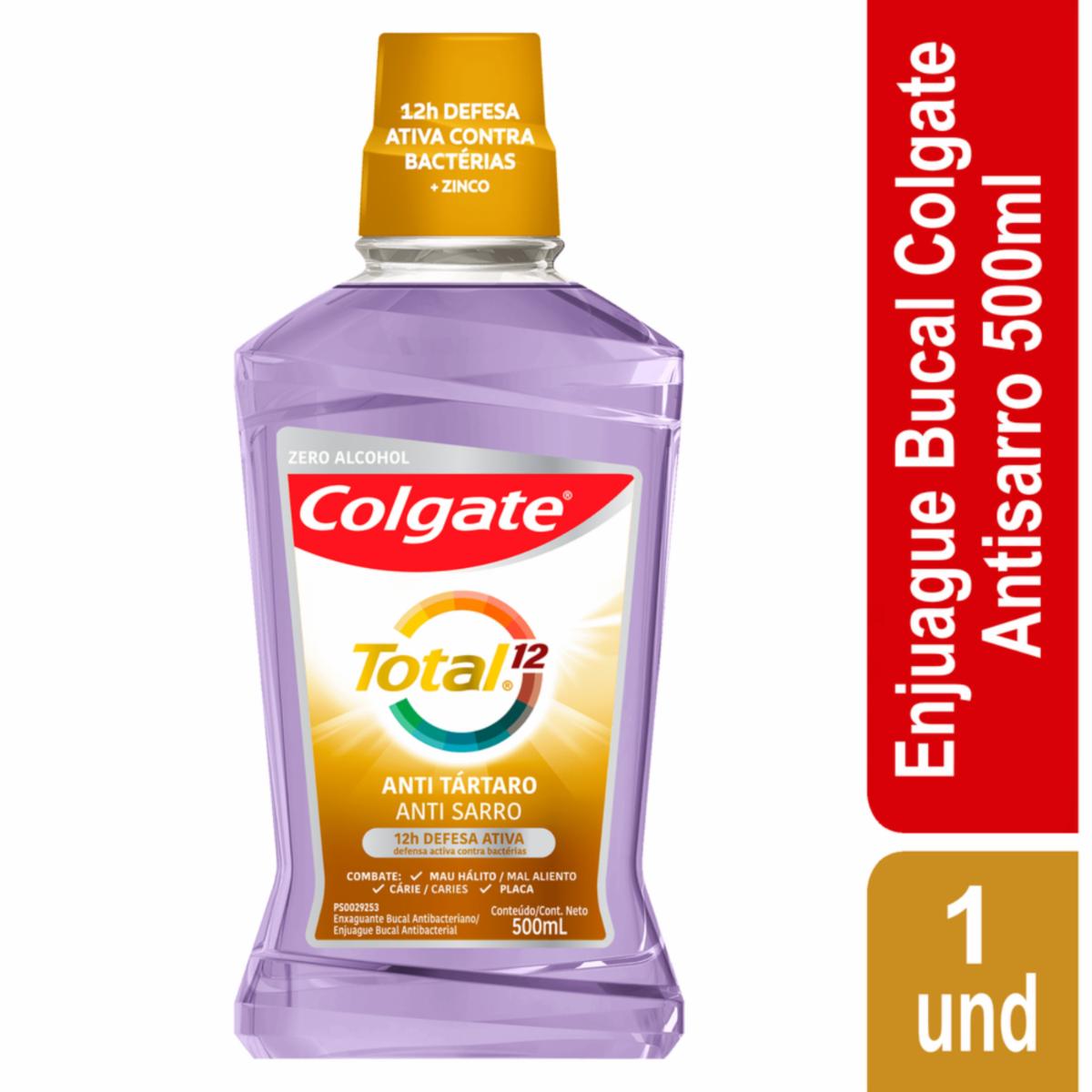 Pasta Dental Total 12 Anti-Sarro COLGATE 500 Ml