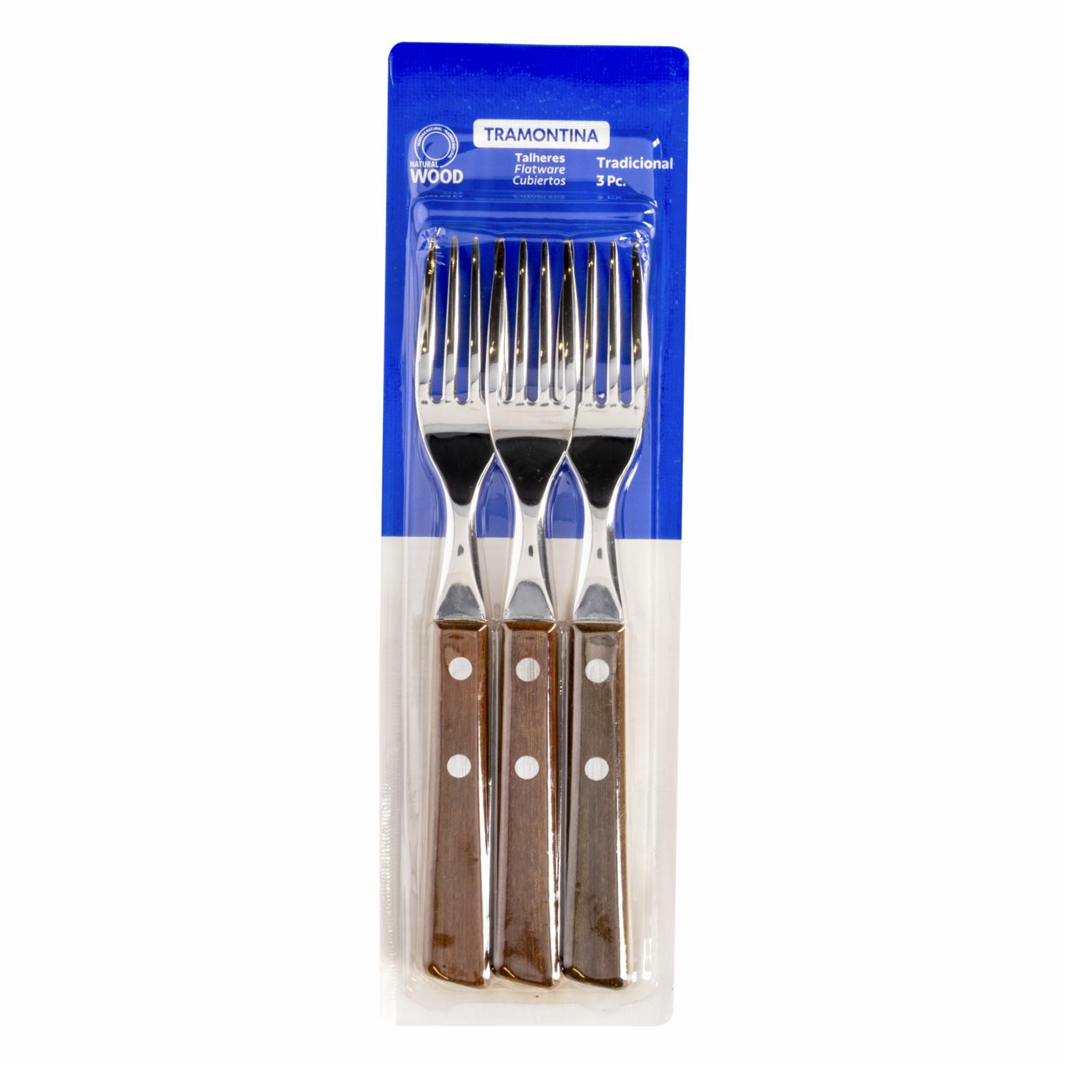 Set De Cubiertos Tenedores De Mesa Tradicional 3 Puestos TRAMONTINA 3 Piezas