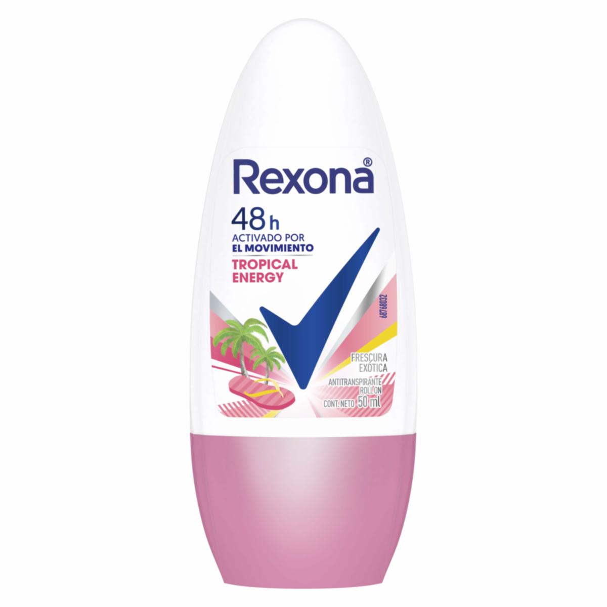 Desodorante En Roll On Teens Tropical Energy REXONA 50 Ml