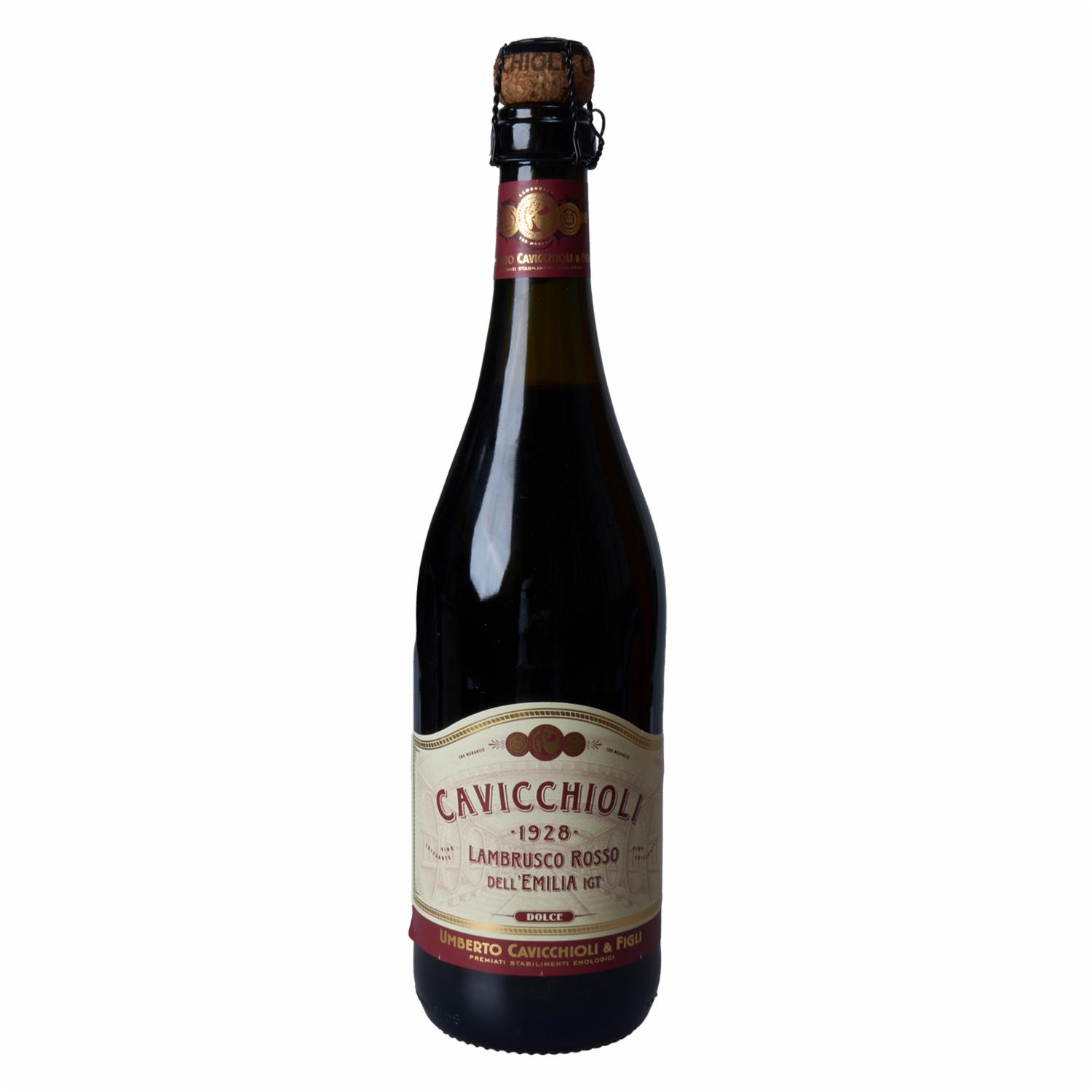 Vino Espumante Rosado Lambrusco Italiano CAVICCHIOLI 750 ML