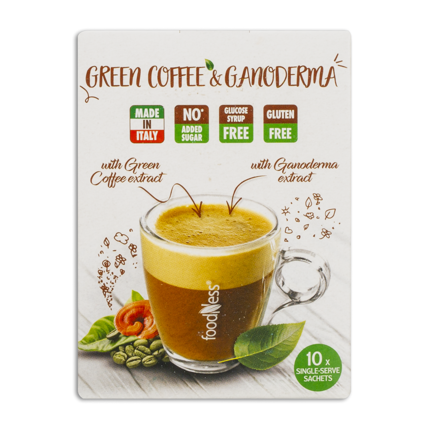 Café Verde Con Ganoderma FOODNESS 200 G
