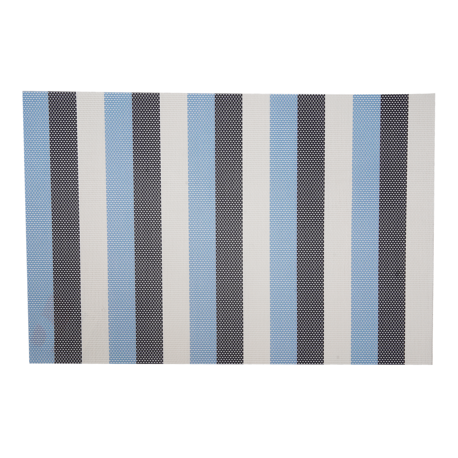 Individual Diseño Franjas Azul, Negro Y Blanco FREE HOME 45 X 30 Cm