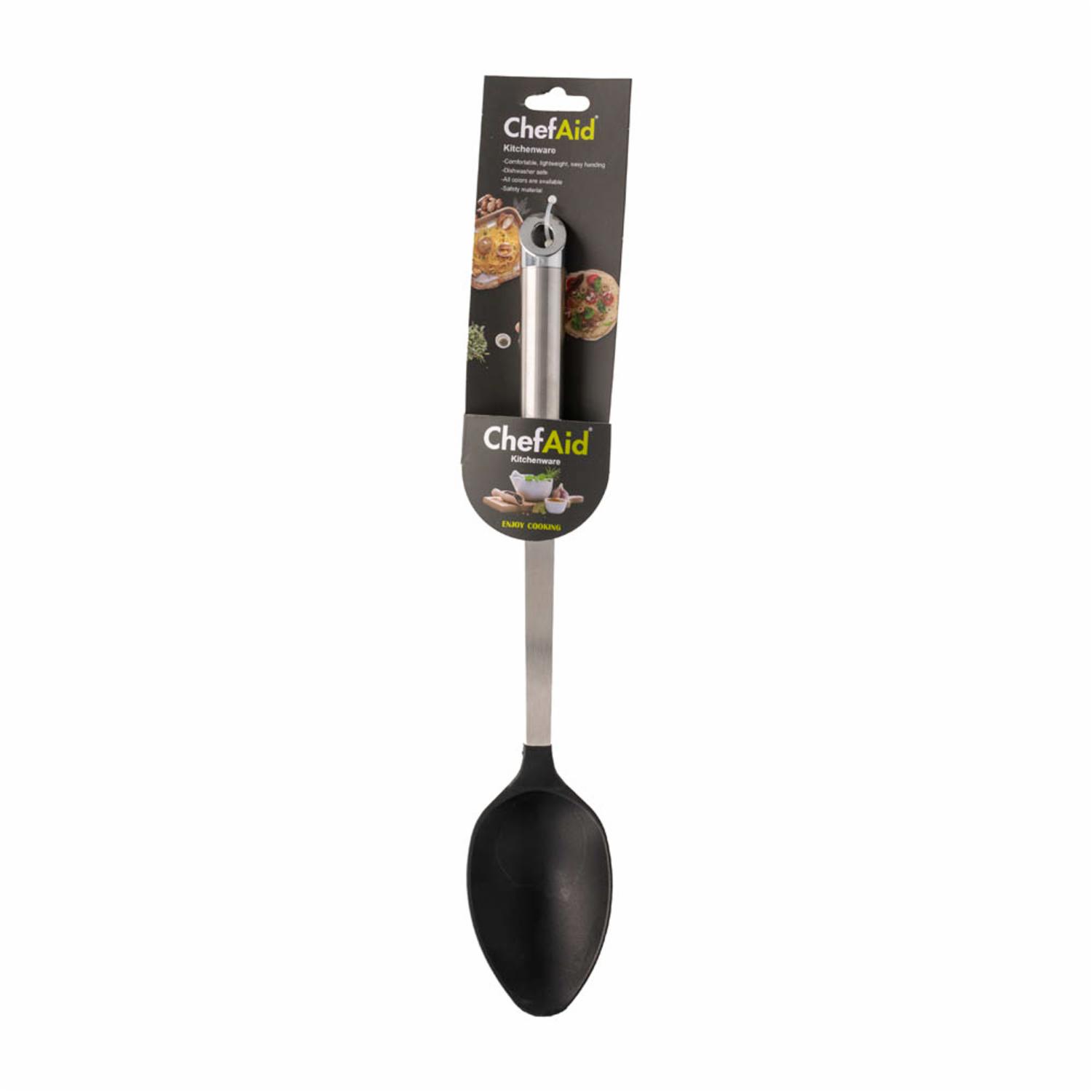 Cucharon Sopero Negro Nylon CHEFAID Unidad