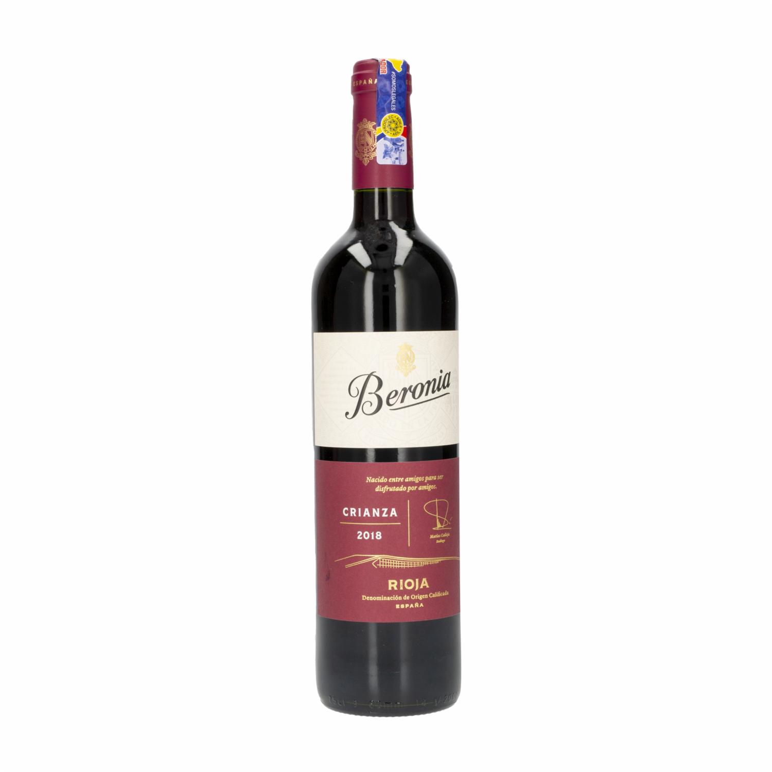 Vino Tinto Crianza BERONIA 750 Ml