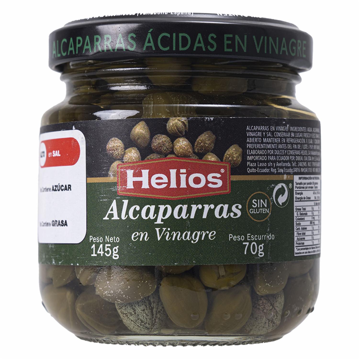 Alcaparras En Vinagre HELIOS 145 g