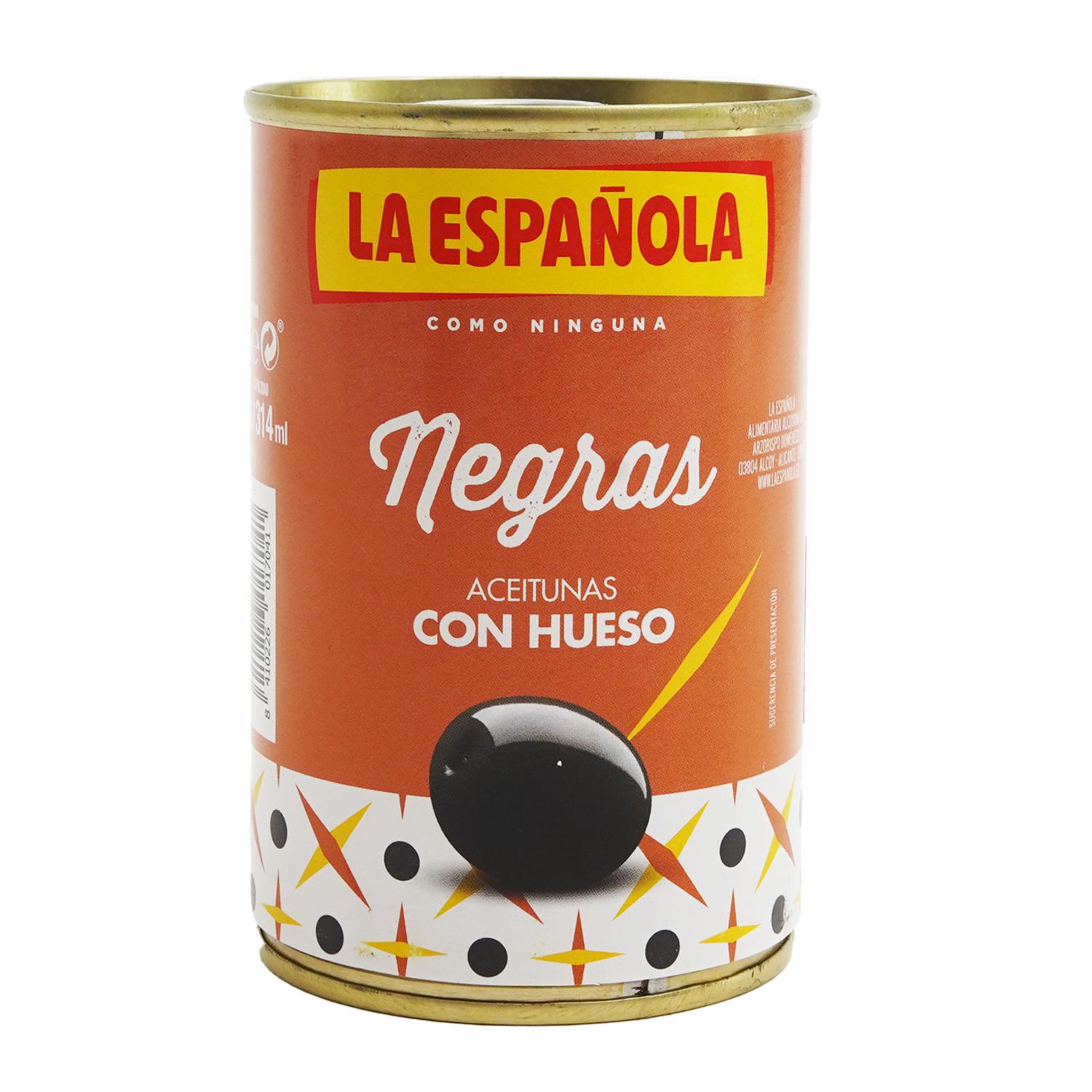 Aceitunas Negra Lata LA ESPAÑOLA 300 G