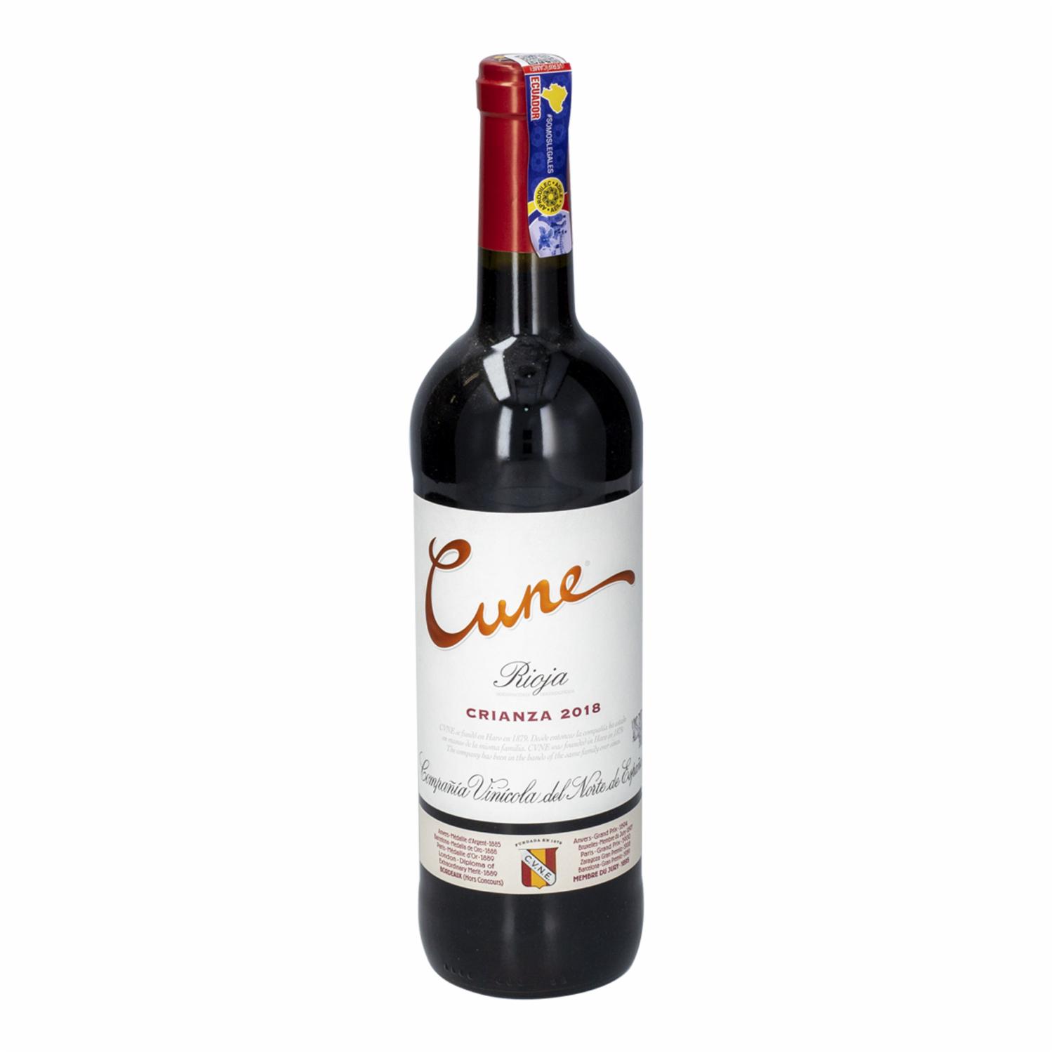 Vino Tinto Crianza Cune 750 Ml