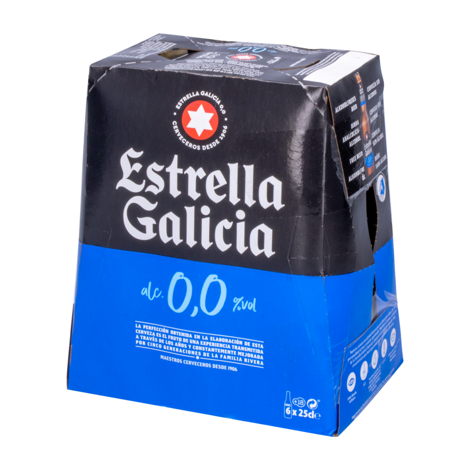 Cerveza Sin Alcohol ESTRELLA GALICIA 6 X 250 Ml