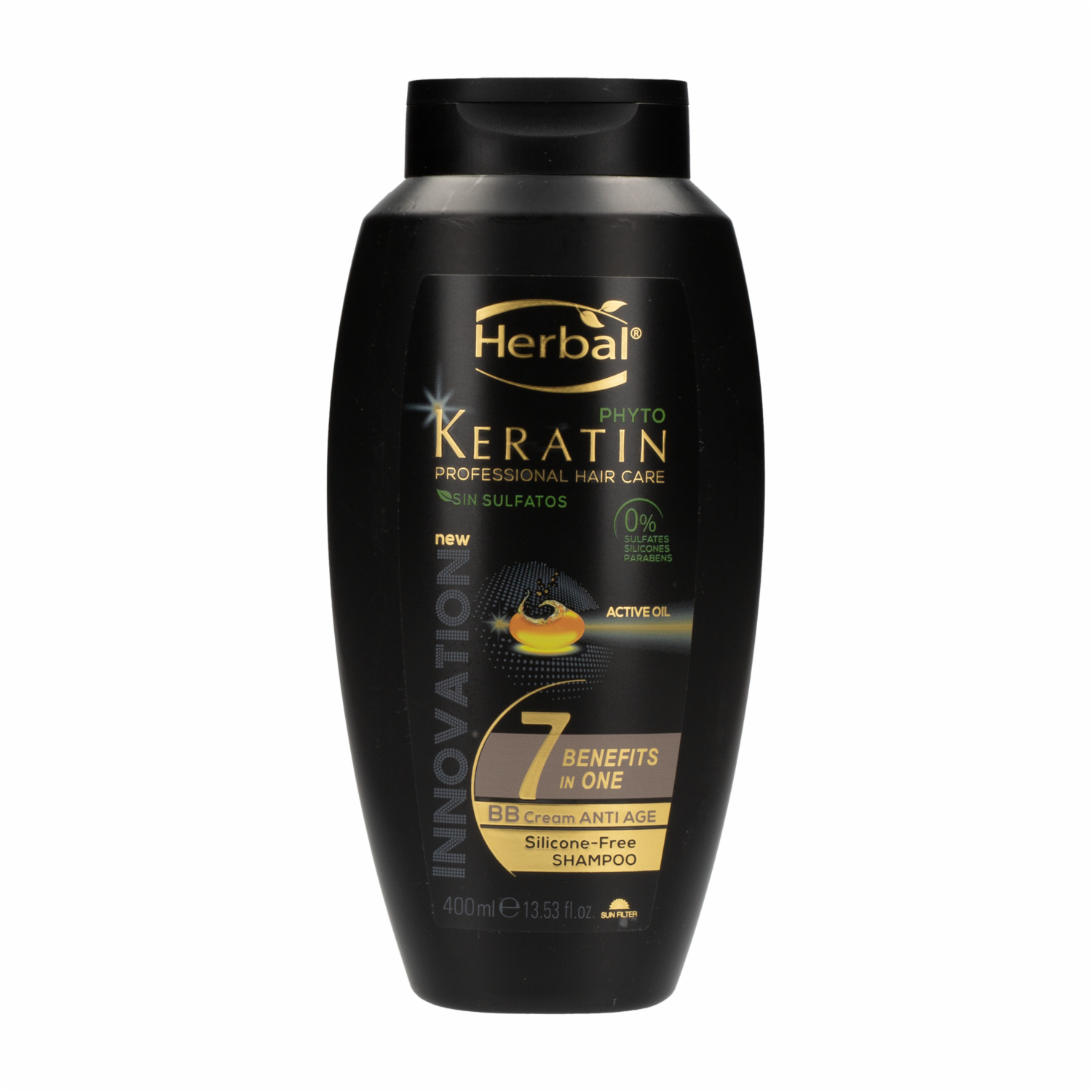 Shampoo De Cabello Original Phyto Kertain 7 Beneficios En 1 HERBAL 400 Ml