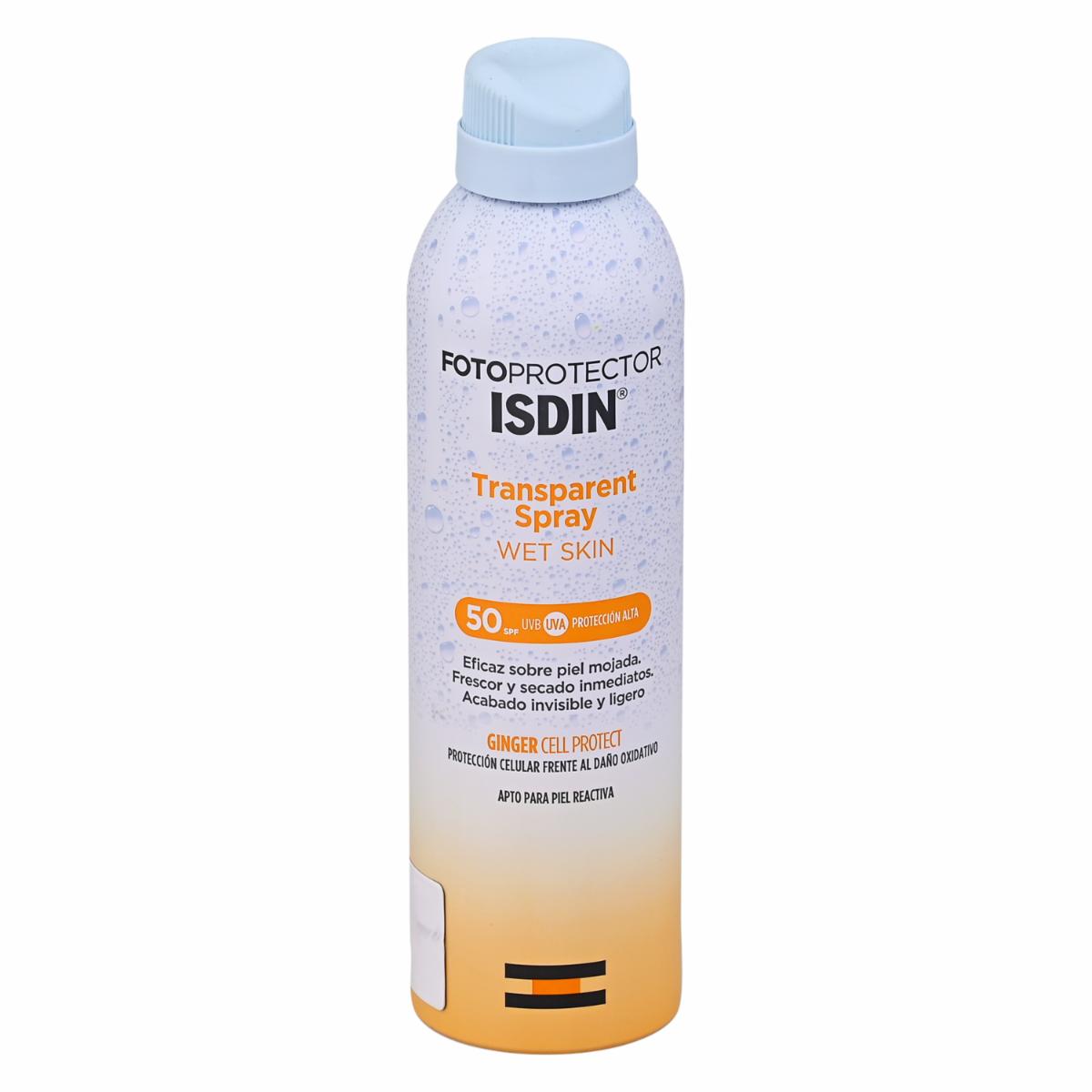 Protector Solar Protector De Cuerpo Transparente Spray Con Factor De Protección Solar 50 ISDIN 200 Ml