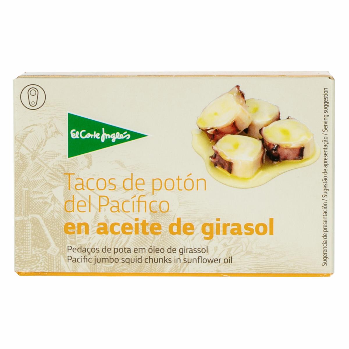 Tacos De Potón Del Pacífico En Aceite De Girasol EL CORTE INGLÉS 111 G