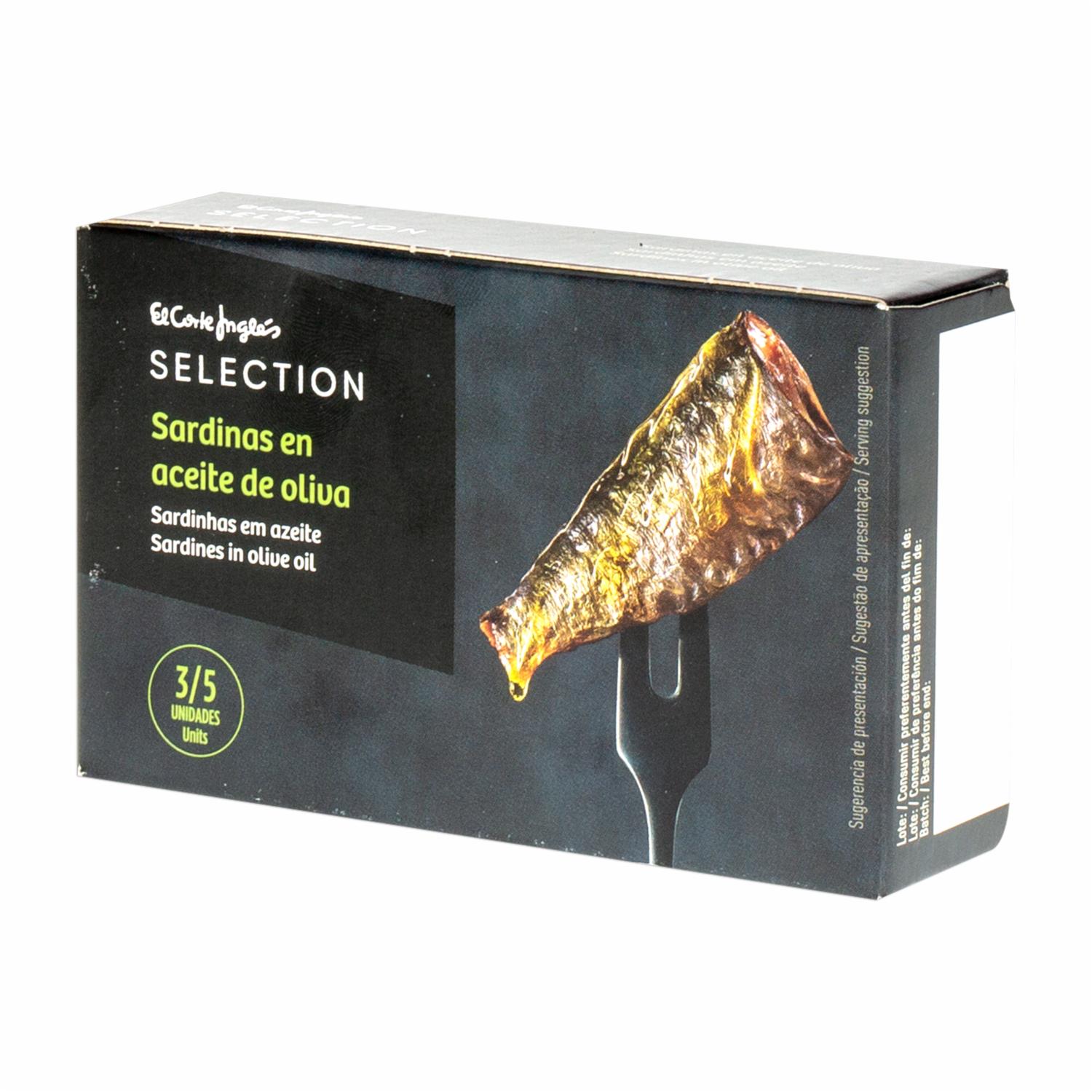 Sardina En Aceite De Oliva EL CORTE INGLÉS 120 G Supermaxi