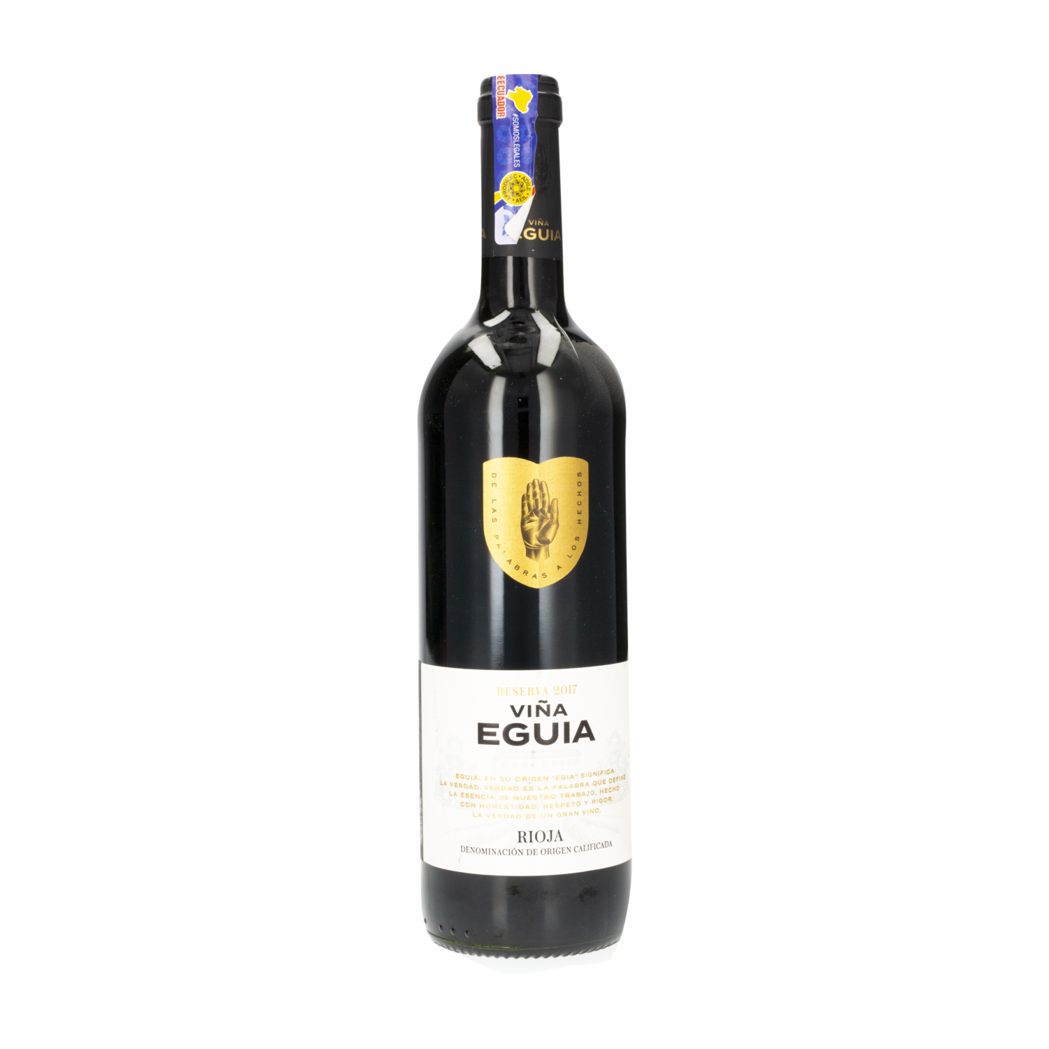 Vino Tinto Reserva Tempranillo EGUIA 750 Ml