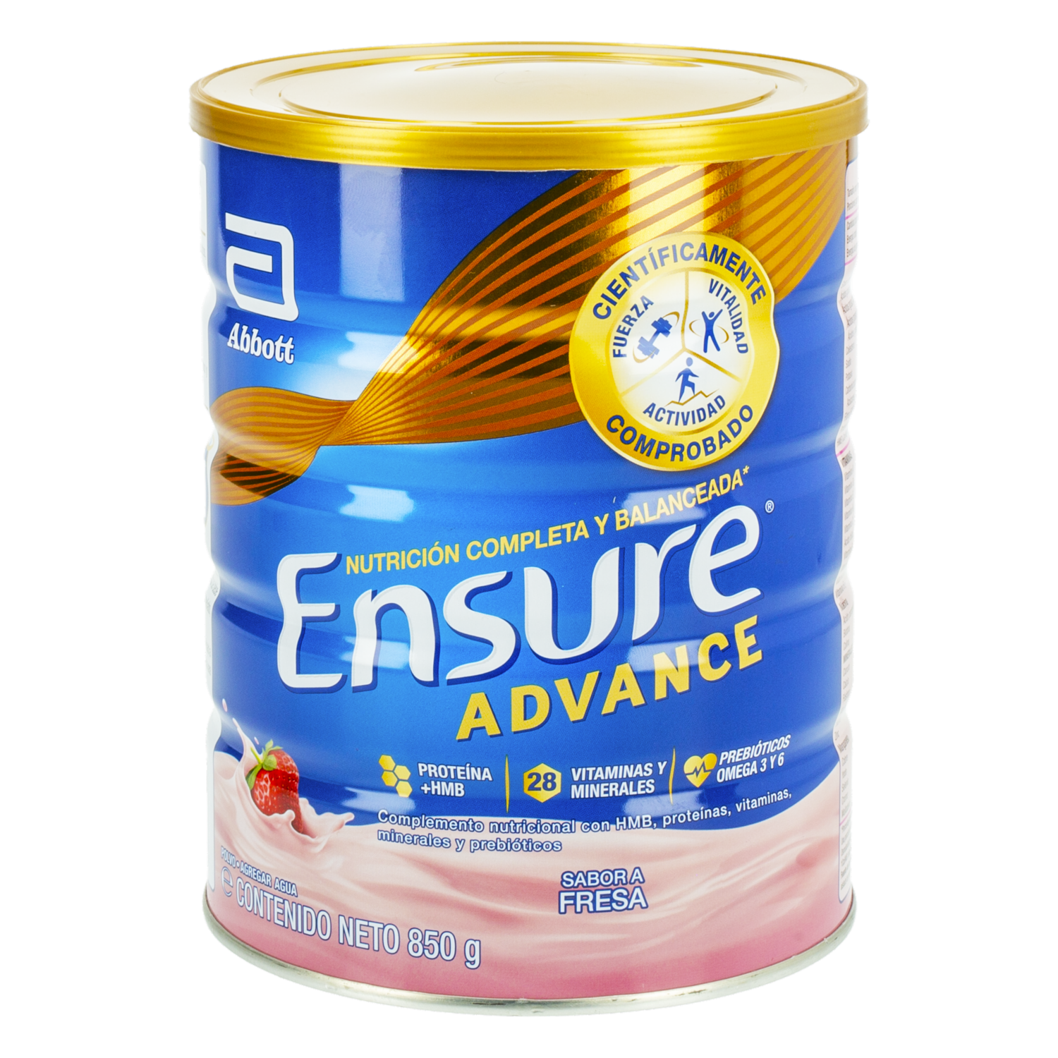 Complemento Nutricional Advance Sabor A Fresa ENSURE 850 G