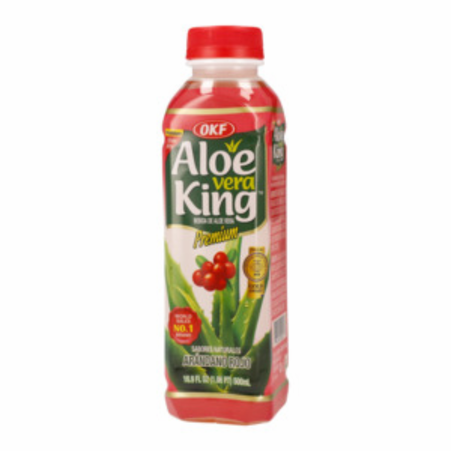 Bebida De Aloe Arándanos Rojo OKF 500 Ml