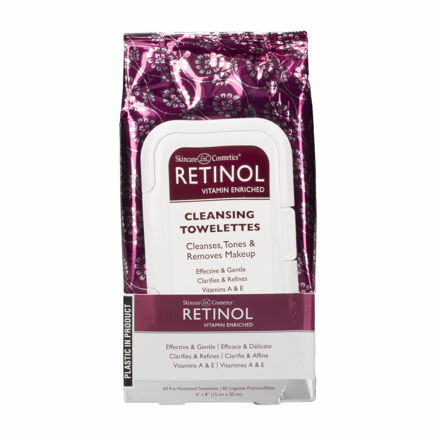 Toallitas Desmaquillantes Anti-Envejecimiento X60 RETINOL Paquete