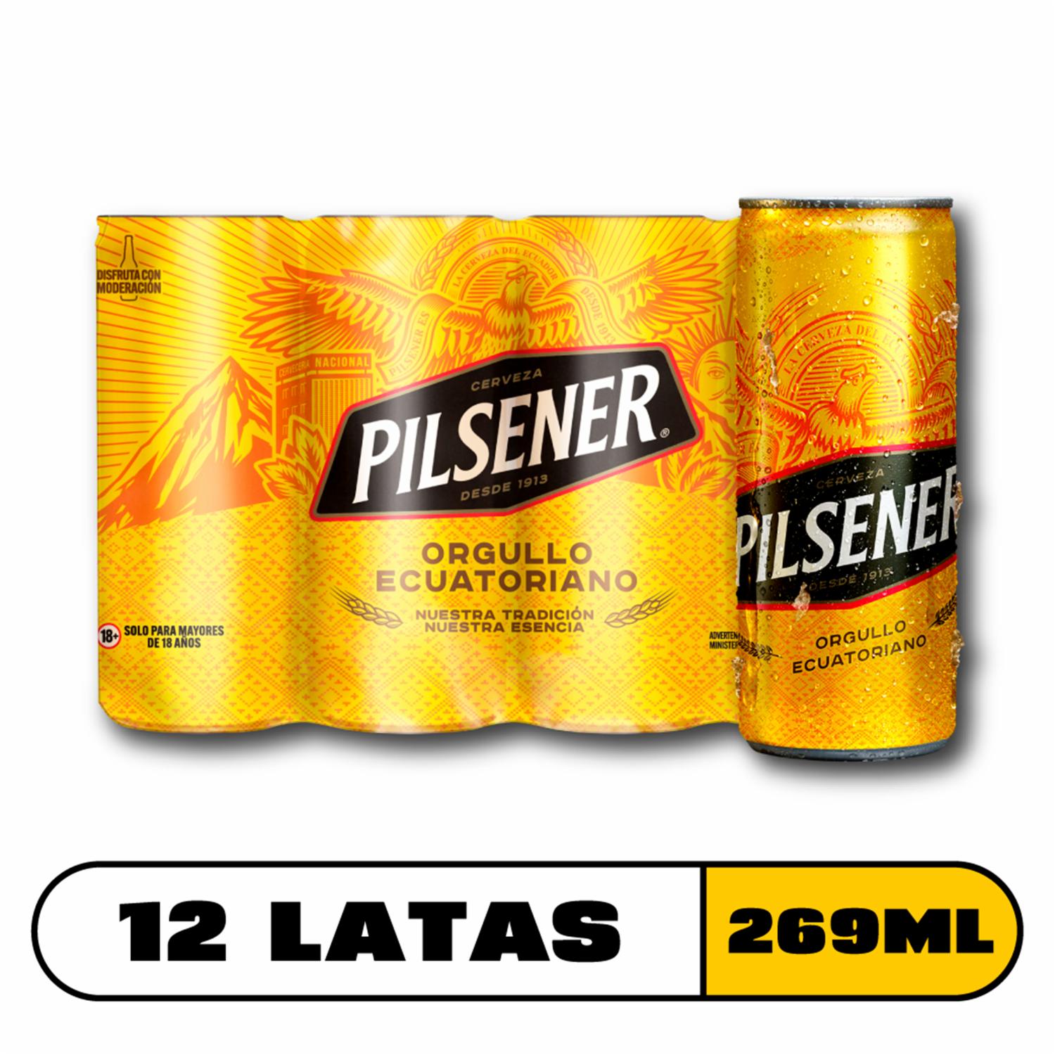 Cerveza En Lata Pilsener 12 X 269 Ml