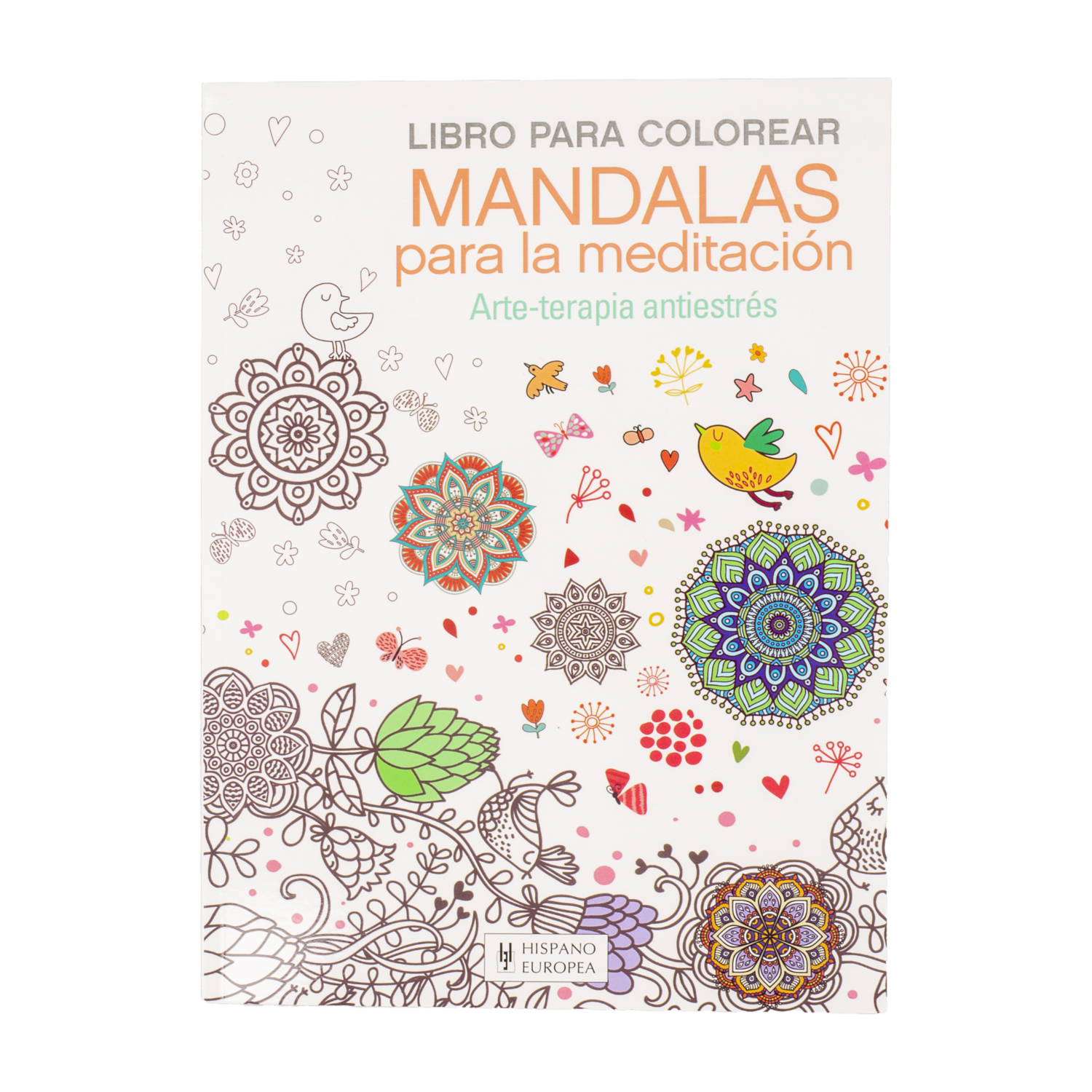 Libro Mandalas Para La Meditación HISPANO EUROPEA 68 Páginas