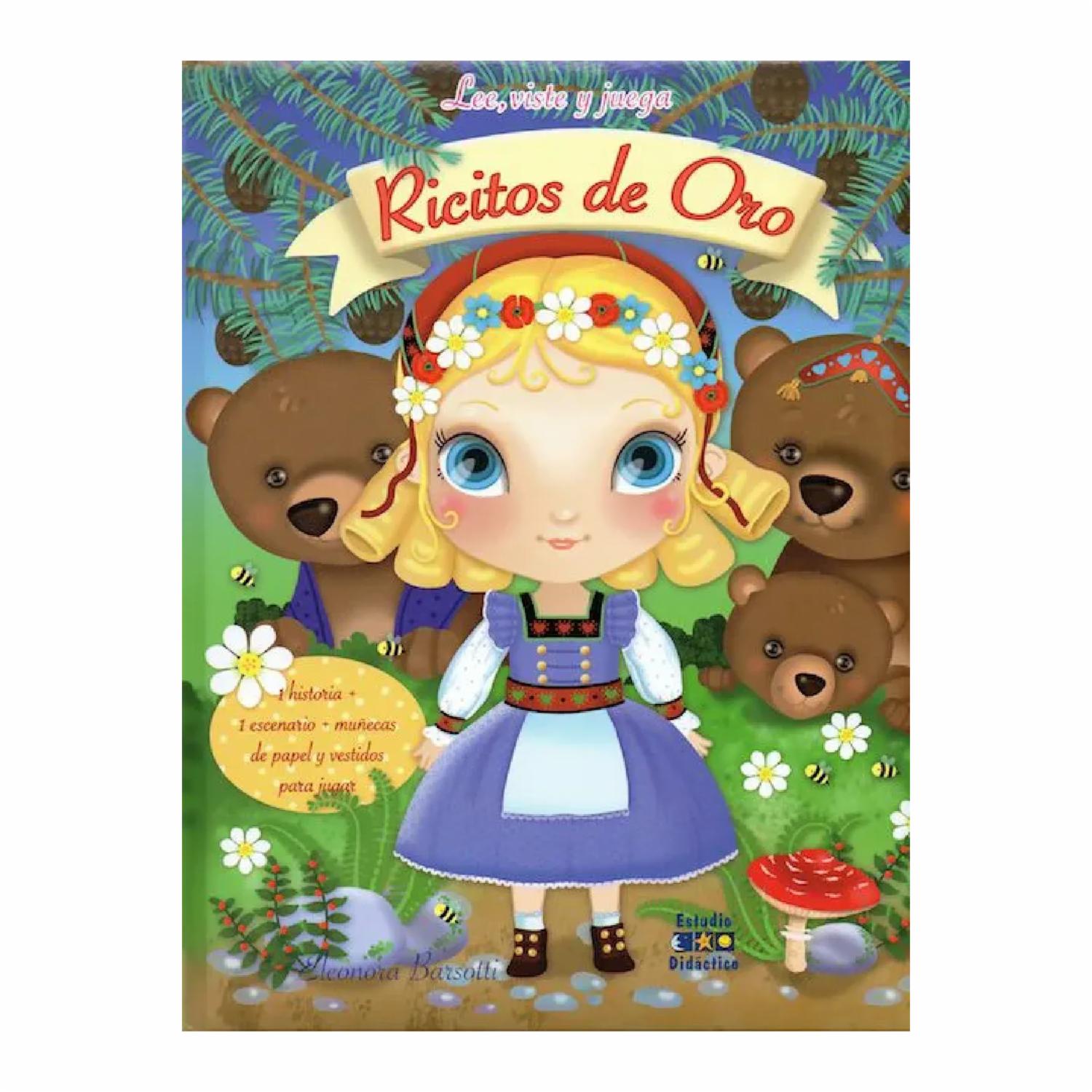 Libro Ricitos De Oro Lee Viste Y Juega ESTUDIO DIDACTICO 23 Páginas