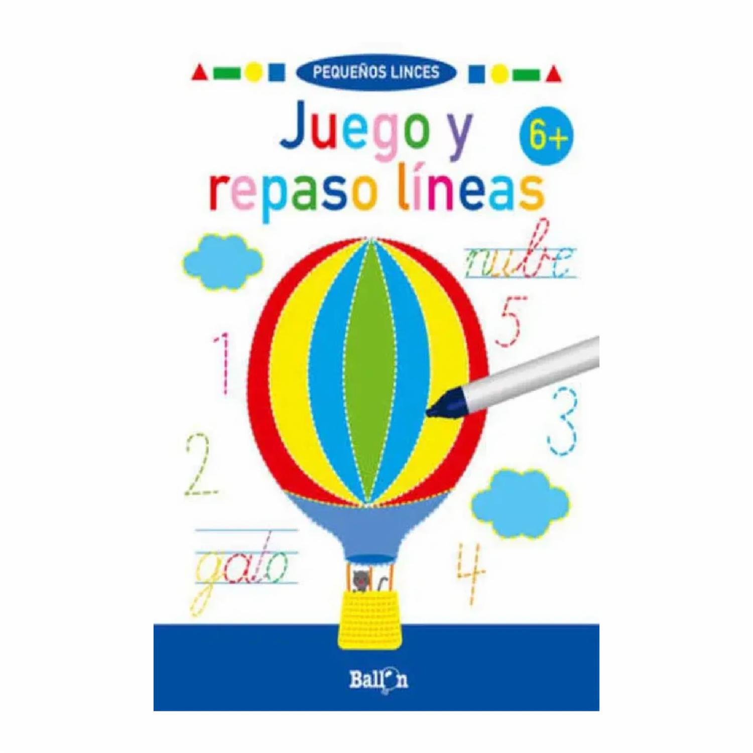 Libro Juego Repaso Líneas 6 BALLON 24 Páginas