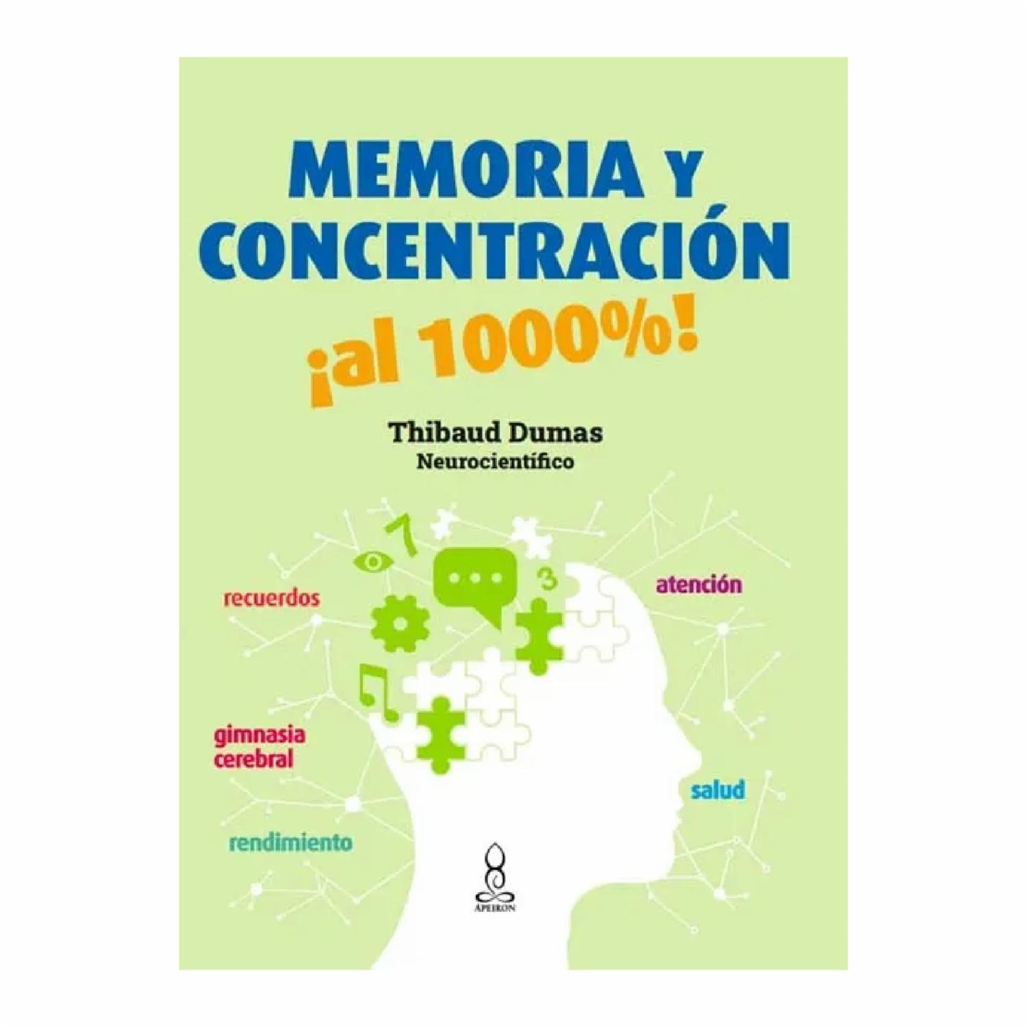 Libro Memoria Y Concentración Al 1000 APEIRON 122 Páginas