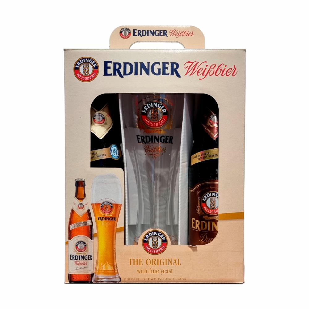 Cerveza Erdinger Pack + Copa Erdinger 2 X 500 Ml