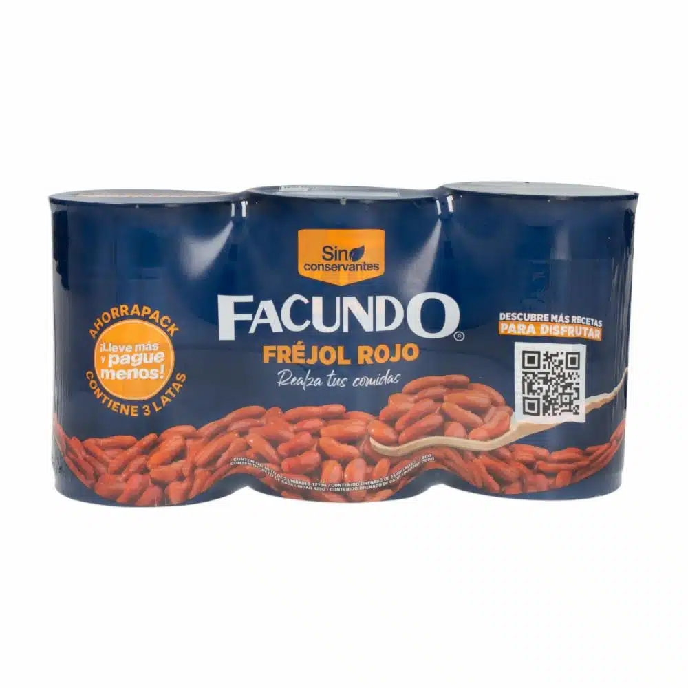 Fréjol Rojo Facundo 3 X 425 G