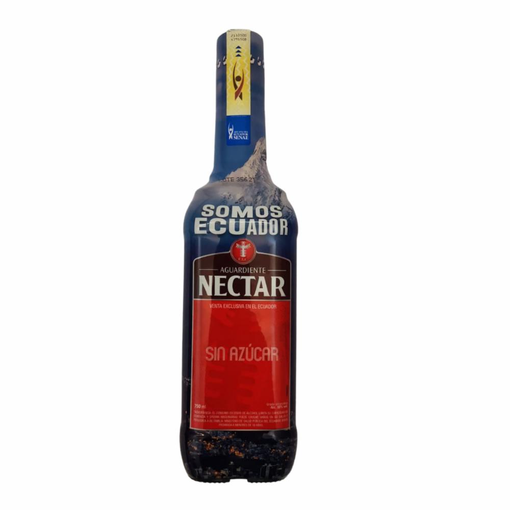 Aguardiente Rojo Sin Azúcar Nectar 750 Ml