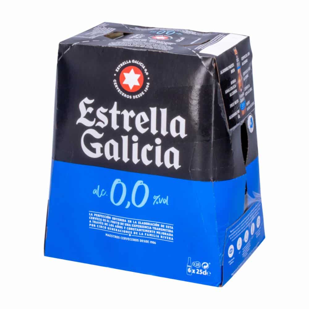 Cerveza Sin Alcohol Estrella Galicia 6 X 250 Ml