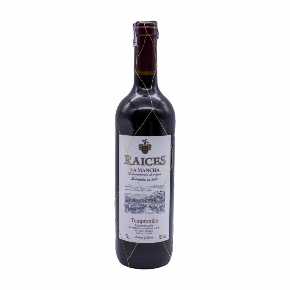 Vino Tinto Tempranillo Raices 750 Ml