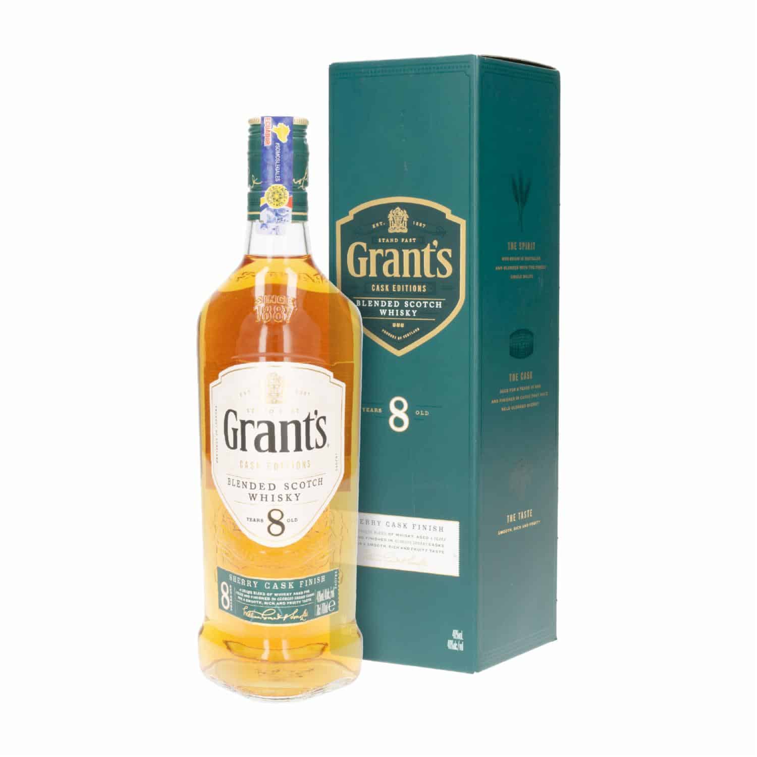 Whisky 8 Anos Cherry Cask Grant´s 700 Ml