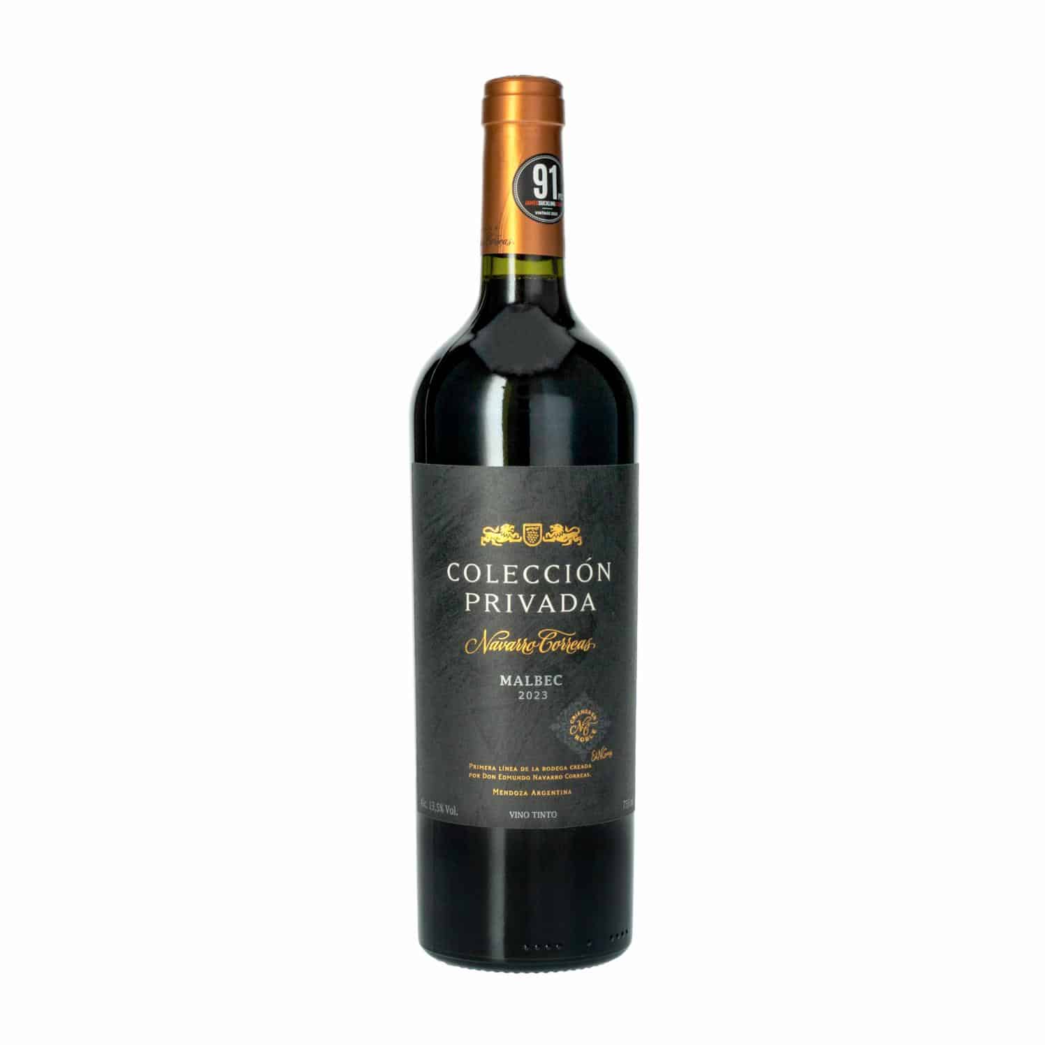 Vino Tinto Colección  Privada Malbec Navarro Correas 750 Ml