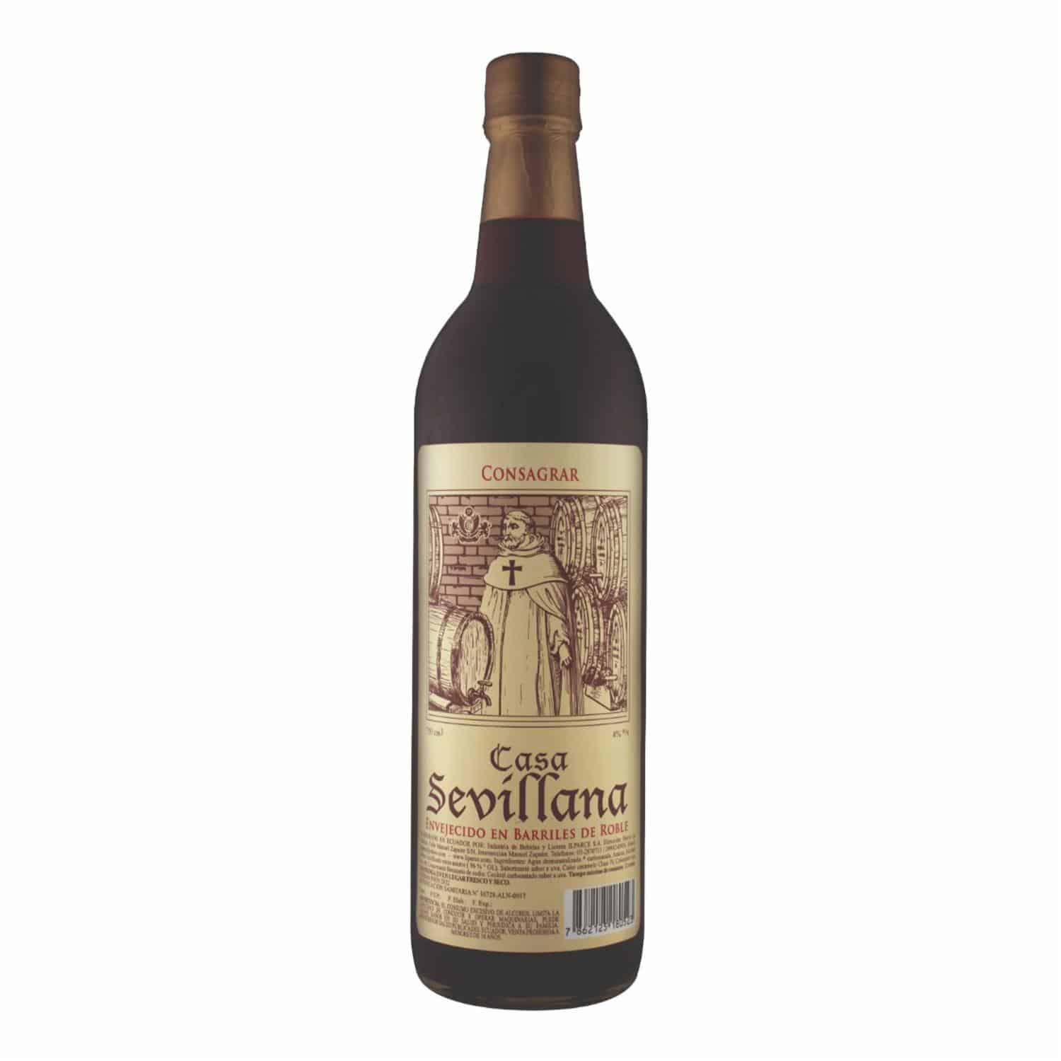 Vino Tinto De Consagrar Casa Sevillana 750 Ml
