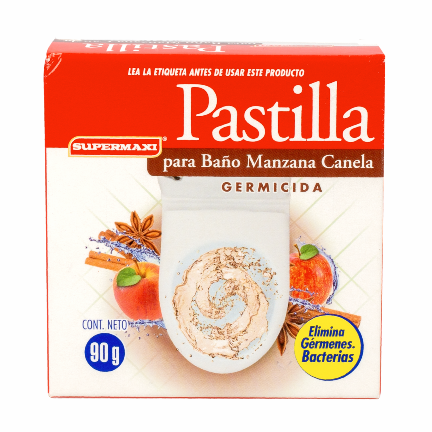 Pastilla De Baño Aroma A Manzana Y Canela SUPERMAXI 90 G