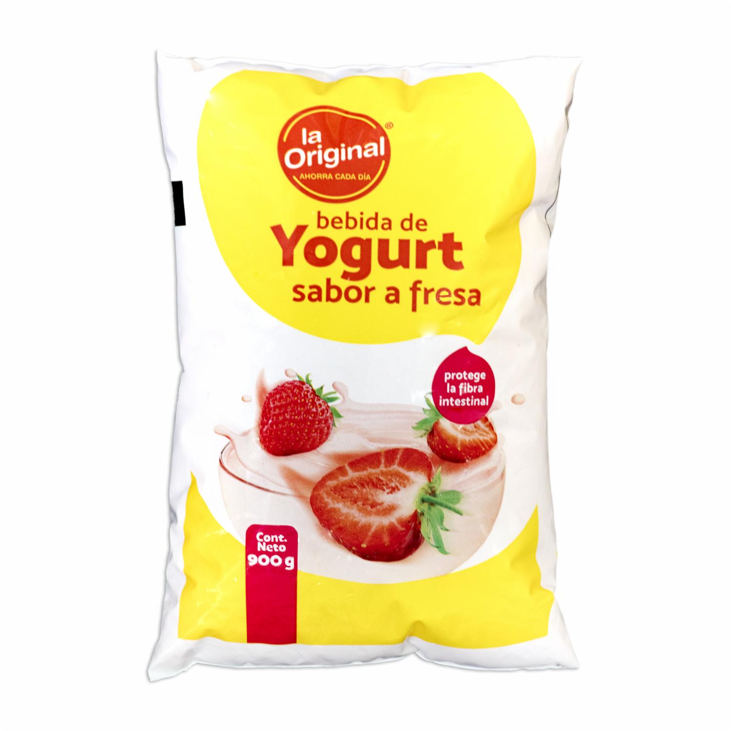 Bebida De Yogurt Sabor A Fresa En Funda LA ORIGINAL 900 G