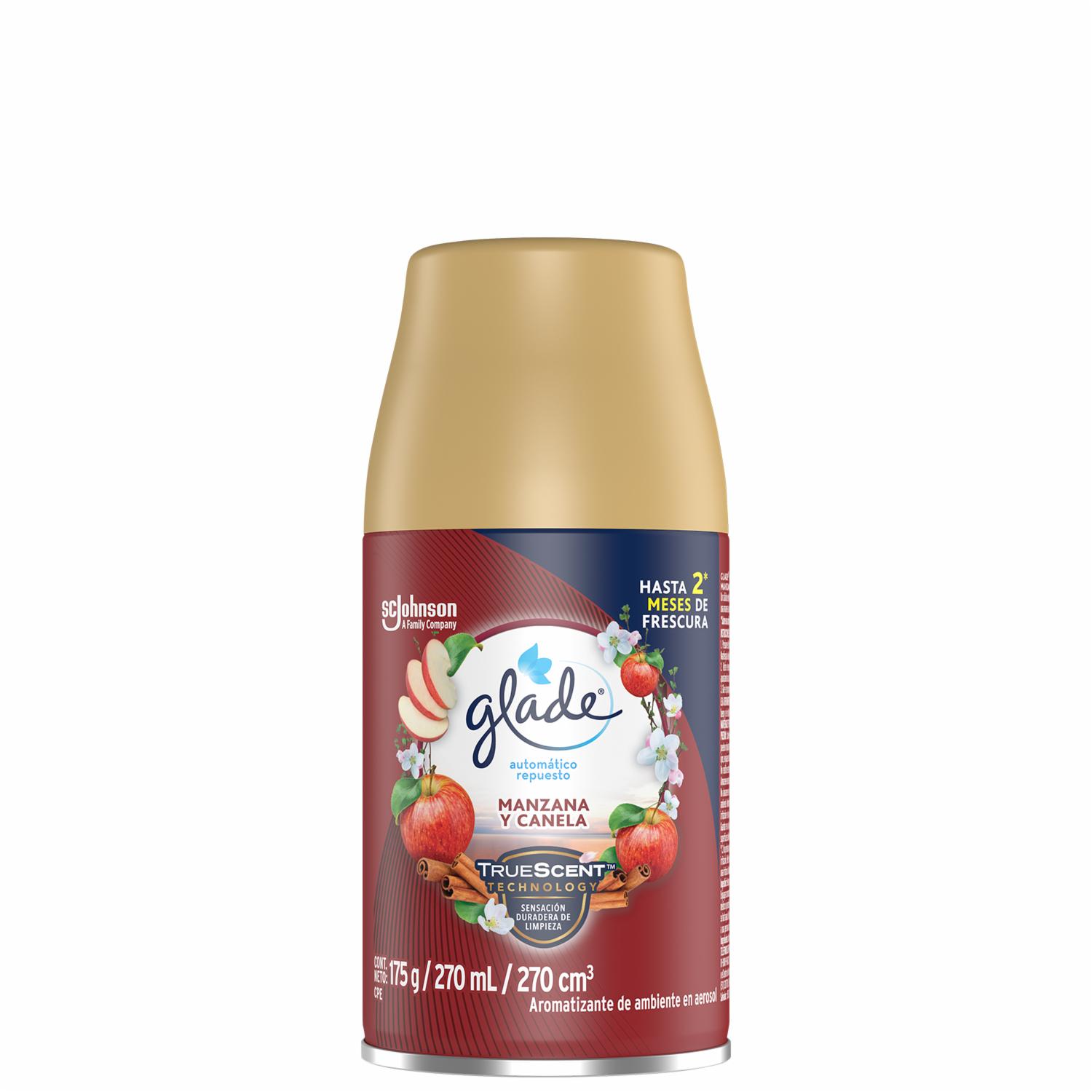 Desodorante Ambiental Repuesto Automático A Manzana Y Canela GLADE 270 Ml