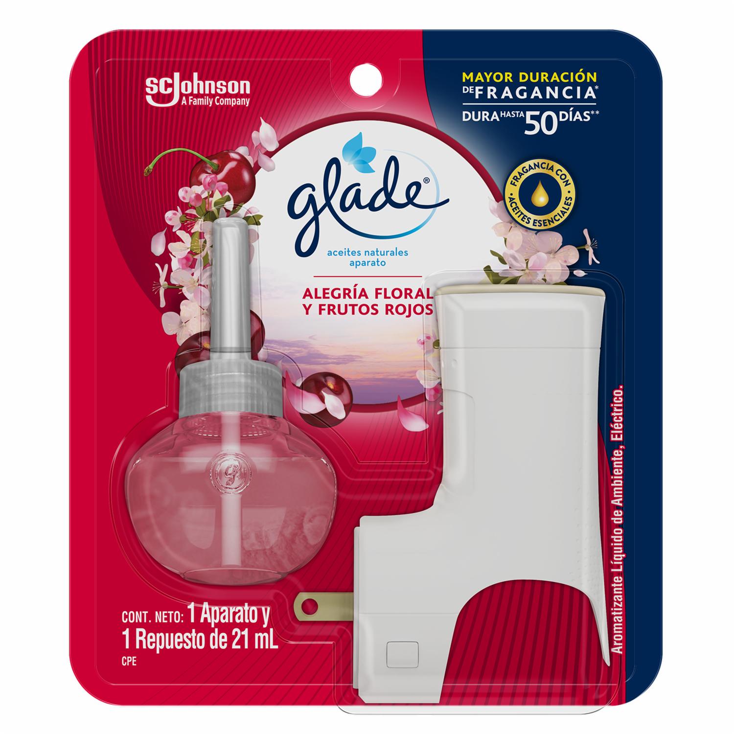 Desodorante Ambiental Aceites Naturales Alegría Floral Ap GLADE 21 Ml